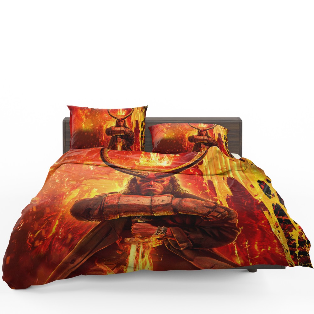 Hellboy 2019 Movie American Supernatural Superhero Bedding Set - Custom Bedding Set