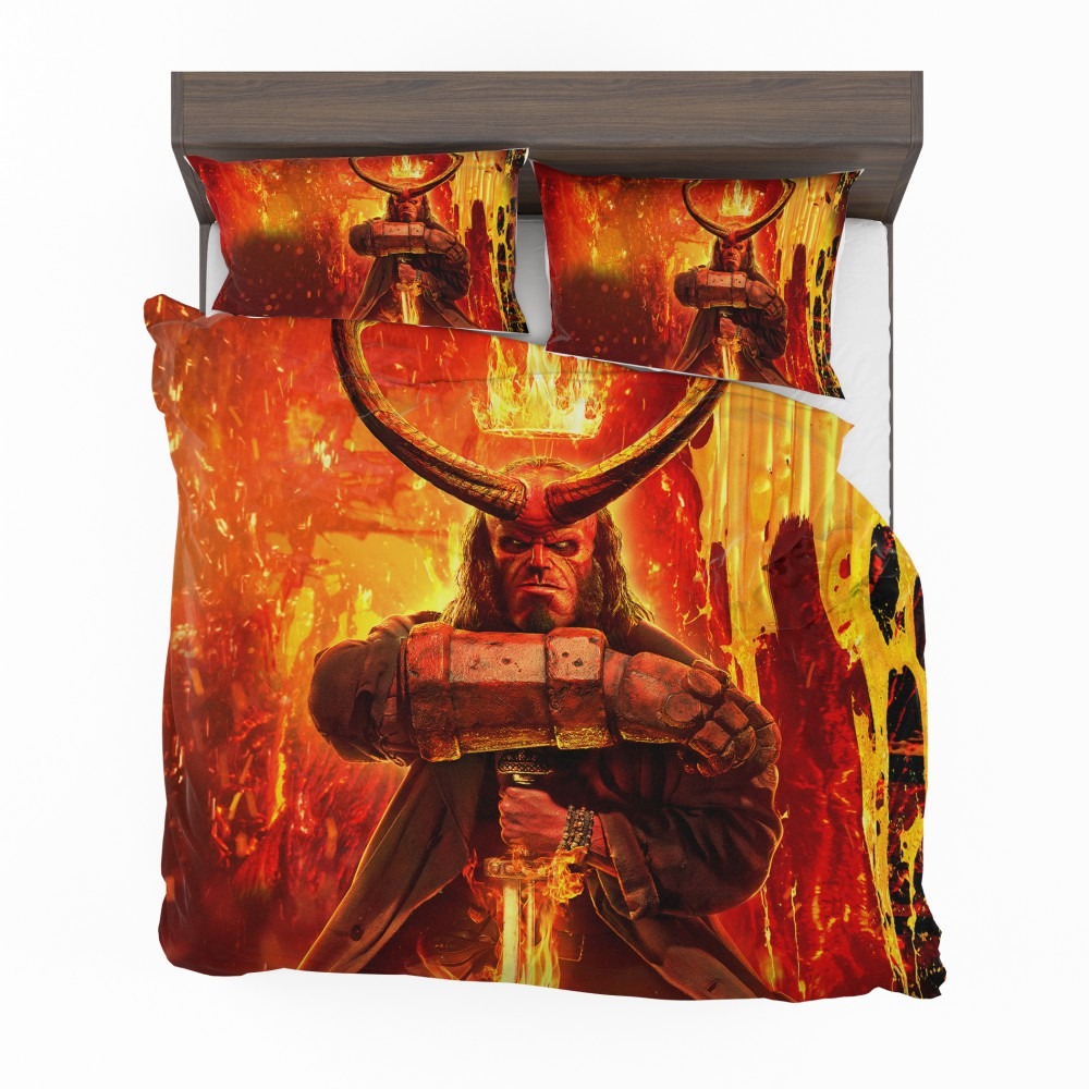 Alternative view of Hellboy 2019 Movie American Supernatural Superhero Bedding Set - Custom Bedding Set