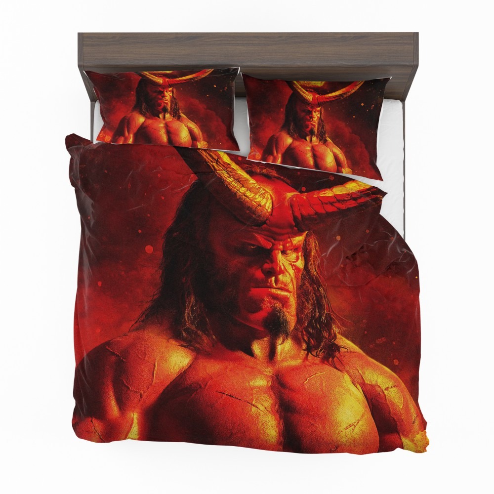 Alternative view of Hellboy 2019 Movie David Harbour Bedding Set - Custom Bedding Set