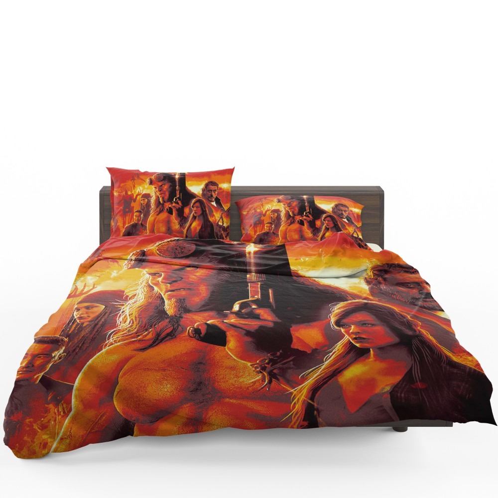 Hellboy 2019 Movie Milla Jovovich David Harbour Ian McShane Bedding Set - Custom Bedding Set