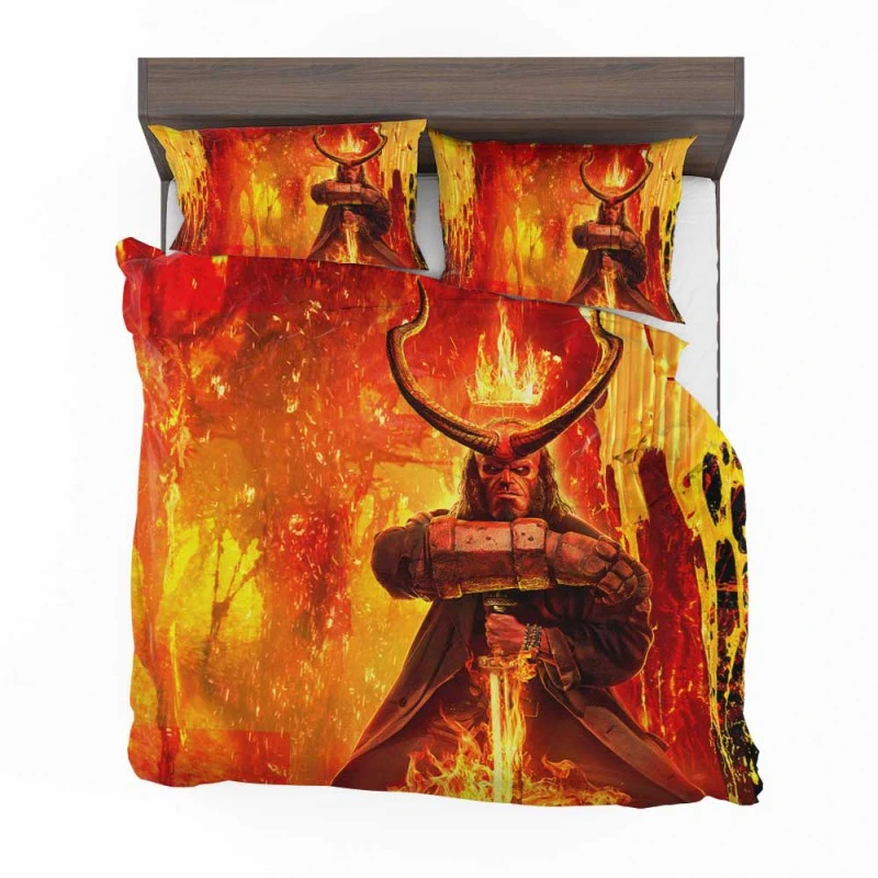 Alternative view of Hellboy Movie David Harbour Bedding Set - Custom Bedding Set