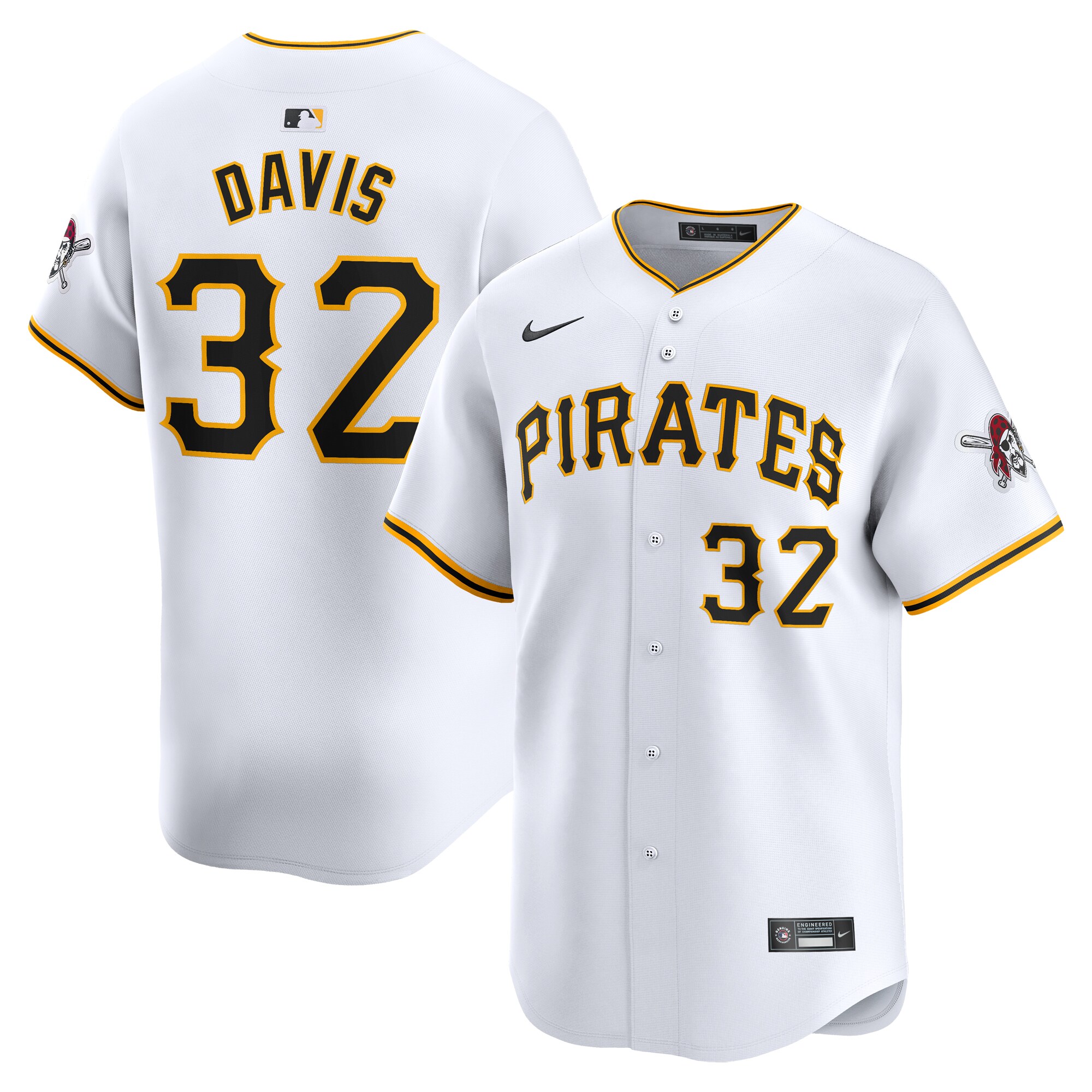 Henry Davis Pittsburgh Pirates Home Limited Player Baseball JerseyÃƒâ€šÃ‚Â ÃƒÂ¢Ã¢â€šÂ¬Ã¢â‚¬Å“ White
