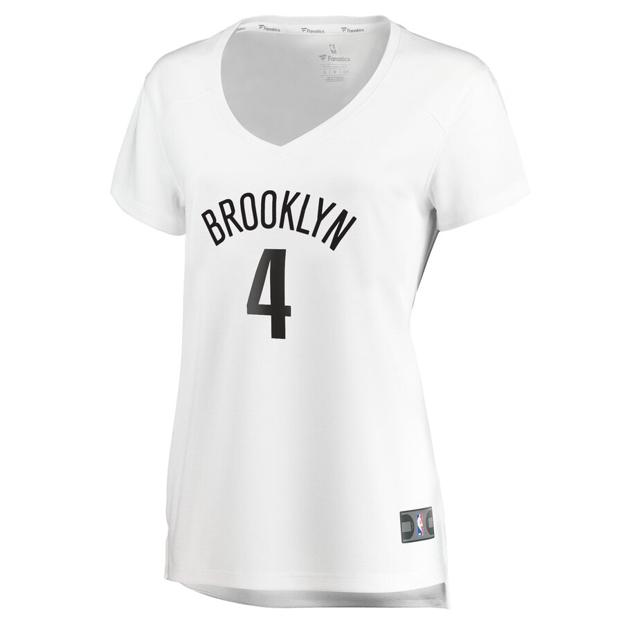 Alternative view of Henry Ellenson Brooklyn Nets Fanatics Branded Women's Fast Break Player Jersey - Association Edition - White
