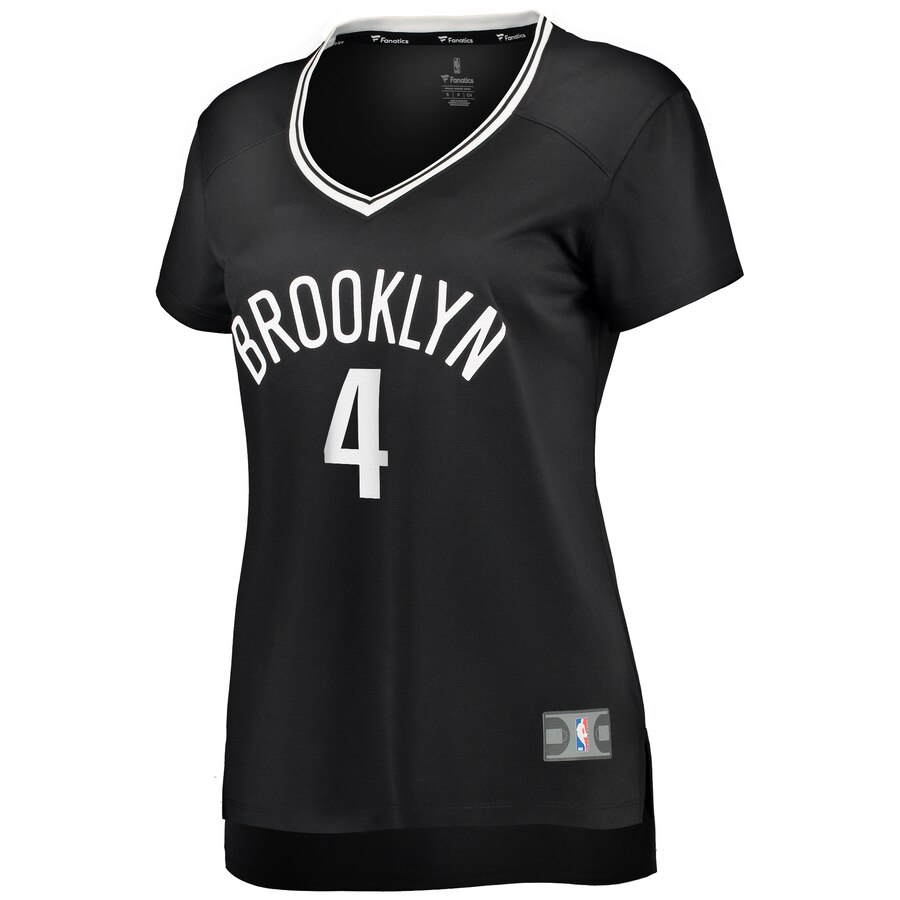 Alternative view of Henry Ellenson Brooklyn Nets Fanatics Branded Women's Fast Break Player Jersey - Icon Edition - Black