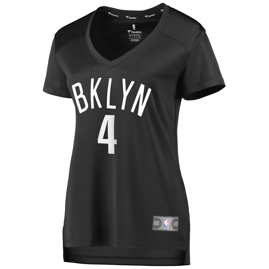 Alternative view of Henry Ellenson Brooklyn Nets Fanatics Branded Women's Fast Break Player Jersey - Statement Edition - Charcoal