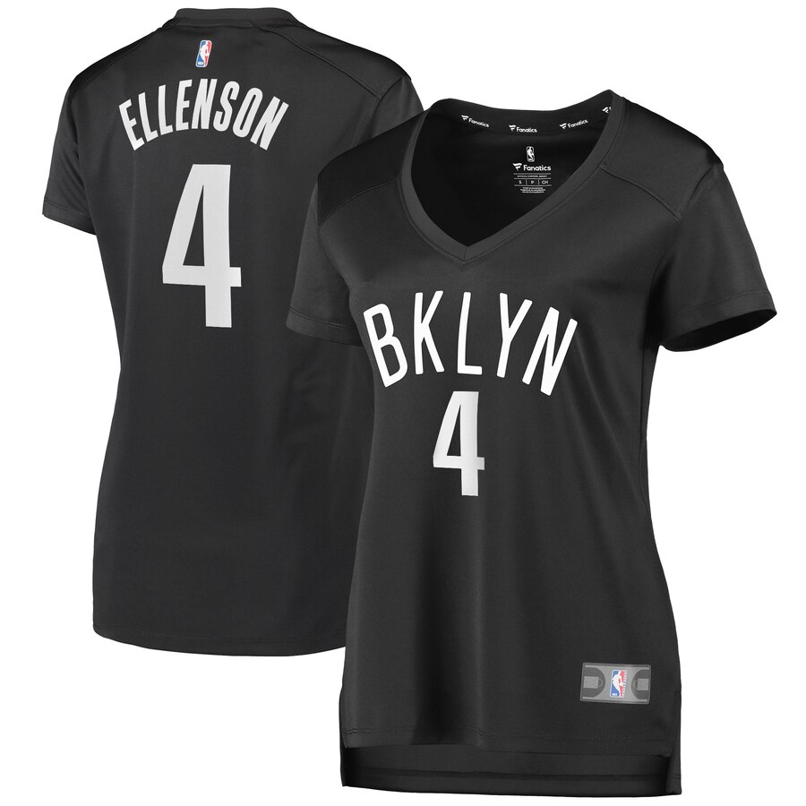 Henry Ellenson Brooklyn Nets Fanatics Branded Women's Fast Break Player Jersey - Statement Edition - Charcoal