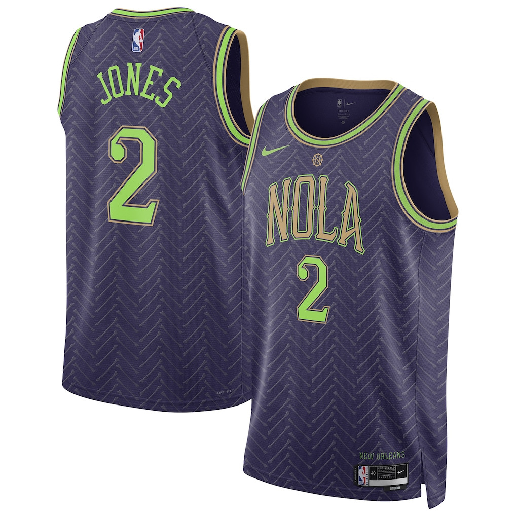Herbert Jones 2 New Orleans Pelicans Unisex 2024/25 Swingman Player Basketball Jersey - City Edition - Purple - JS692 