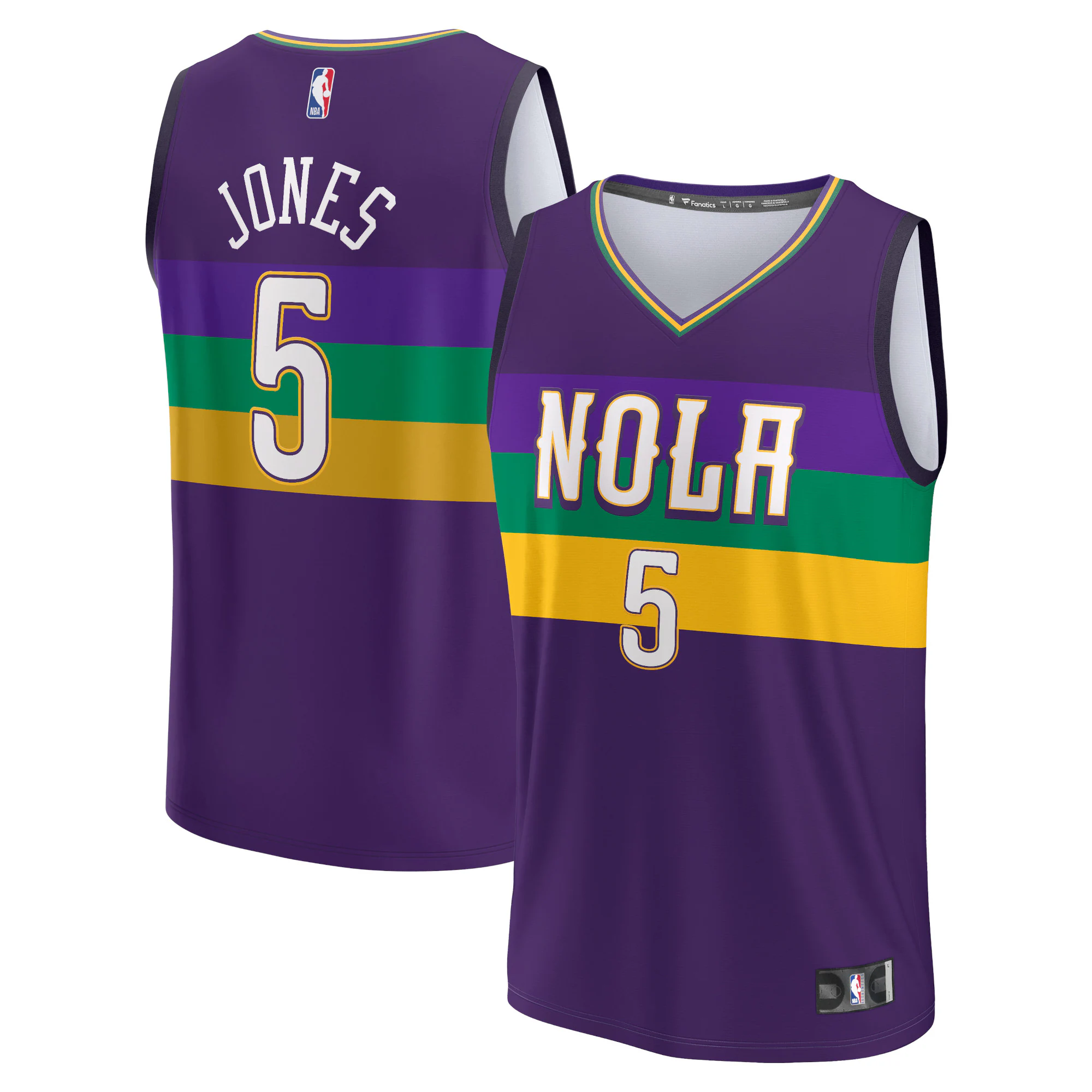 Herbert Jones New Orleans Pelicans Fanatics Branded 2022/23 Fastbreak Basketball Jersey - City Edition - Purple