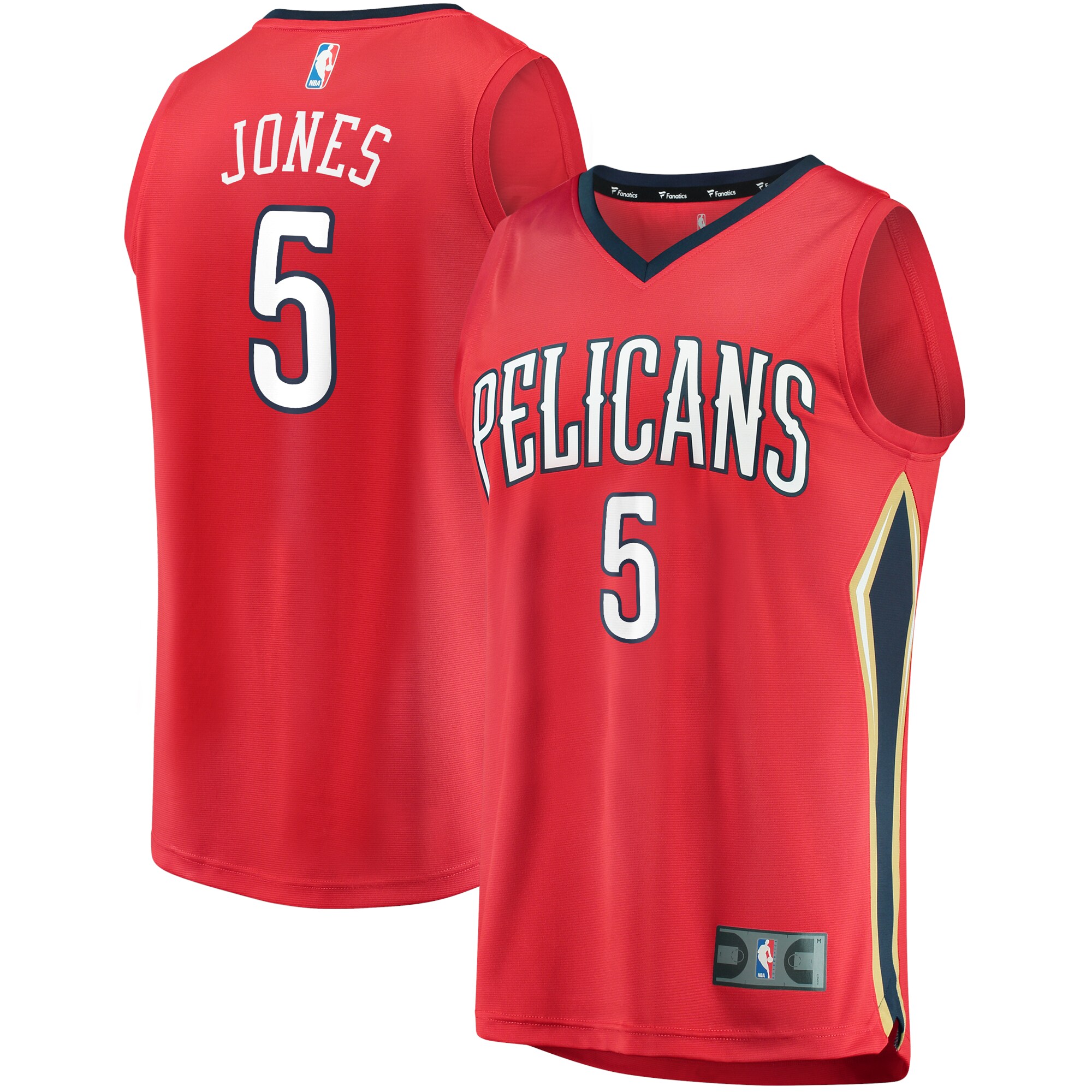 Herbert Jones New Orleans Pelicans Fanatics Fast Break Replica Player Basketball Jersey - Statement Edition - Red