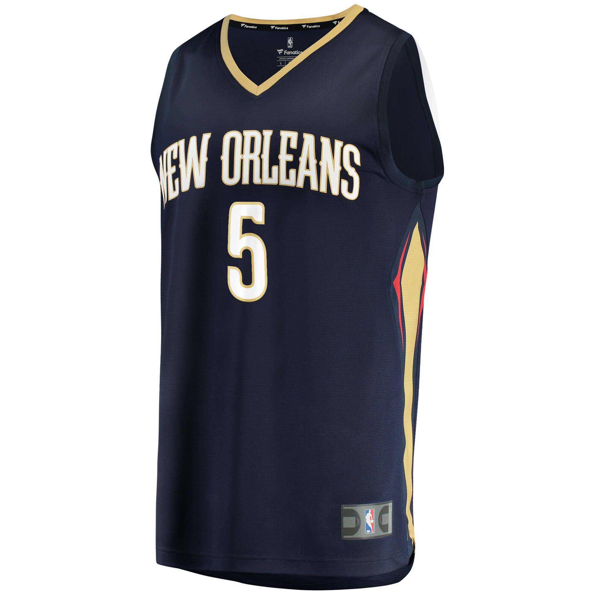 Alternative view of Herbert Jones New Orleans Pelicans Fanatics Youth Fast Break Replica Basketball Jersey - Icon Edition - Navy