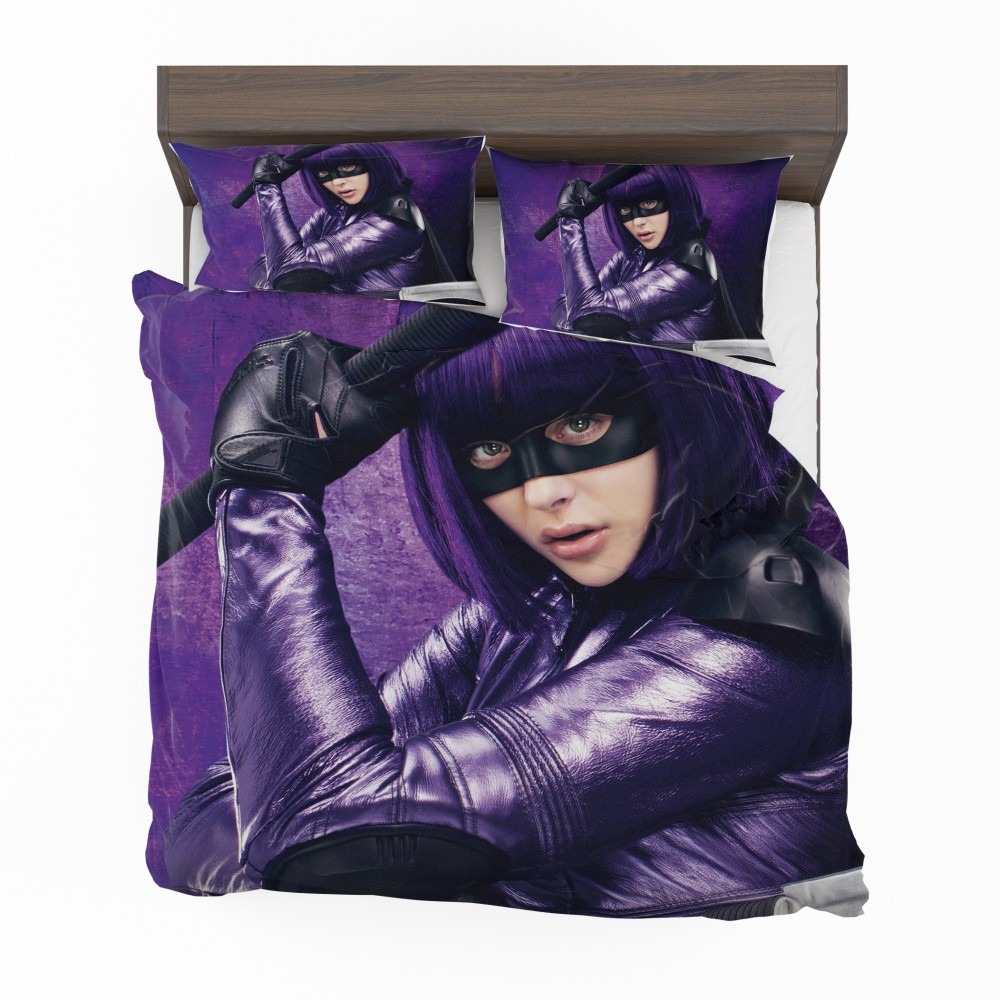 Alternative view of Hit-Girl In Kick-Ass Movie Chloe Grace Moretz Bedding Set - Custom Bedding Set