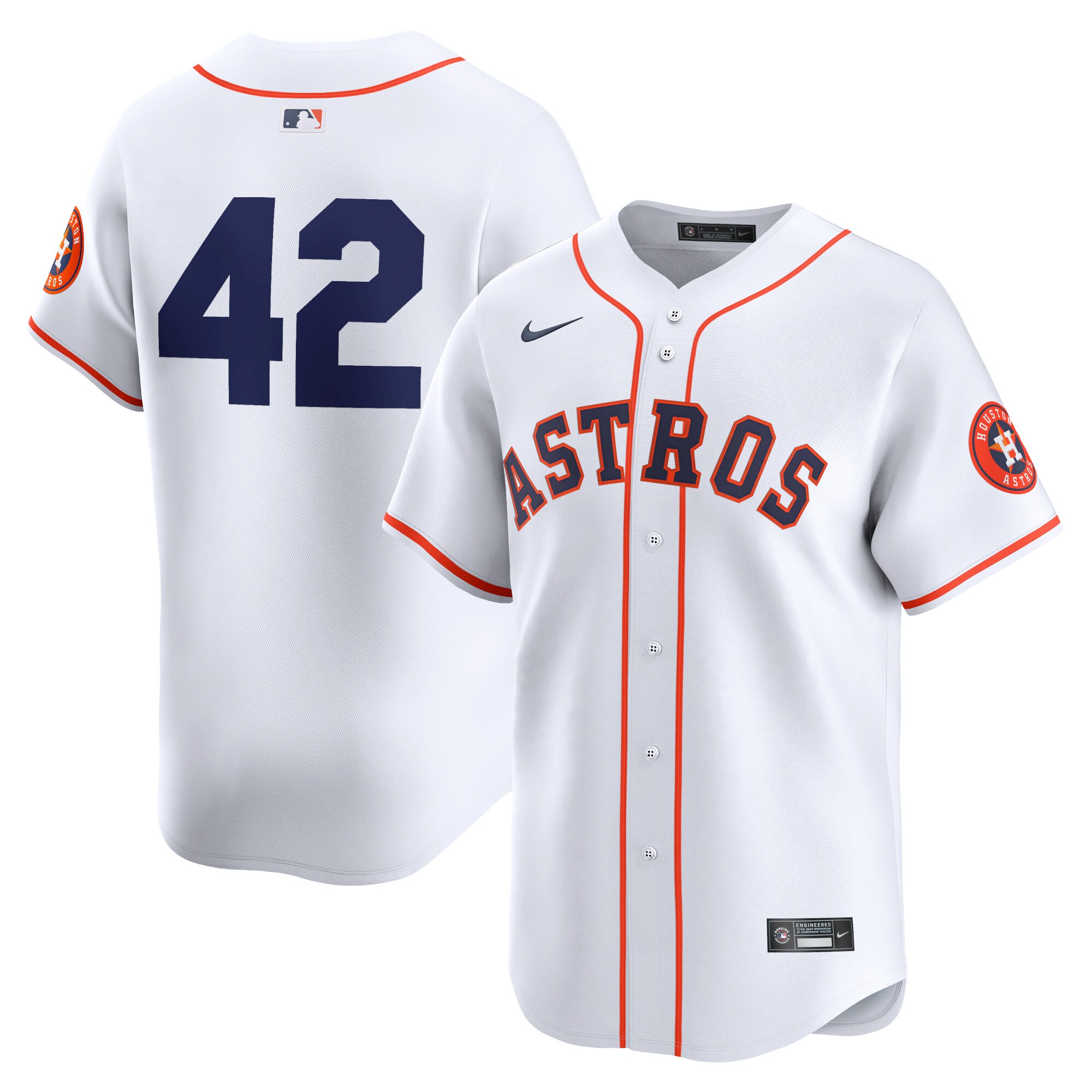 Houston Astros 2024 Jackie Robinson Day Home Limited Baseball JerseyÃƒâ€šÃ‚Â ÃƒÂ¢Ã¢â€šÂ¬Ã¢â‚¬Å“ White