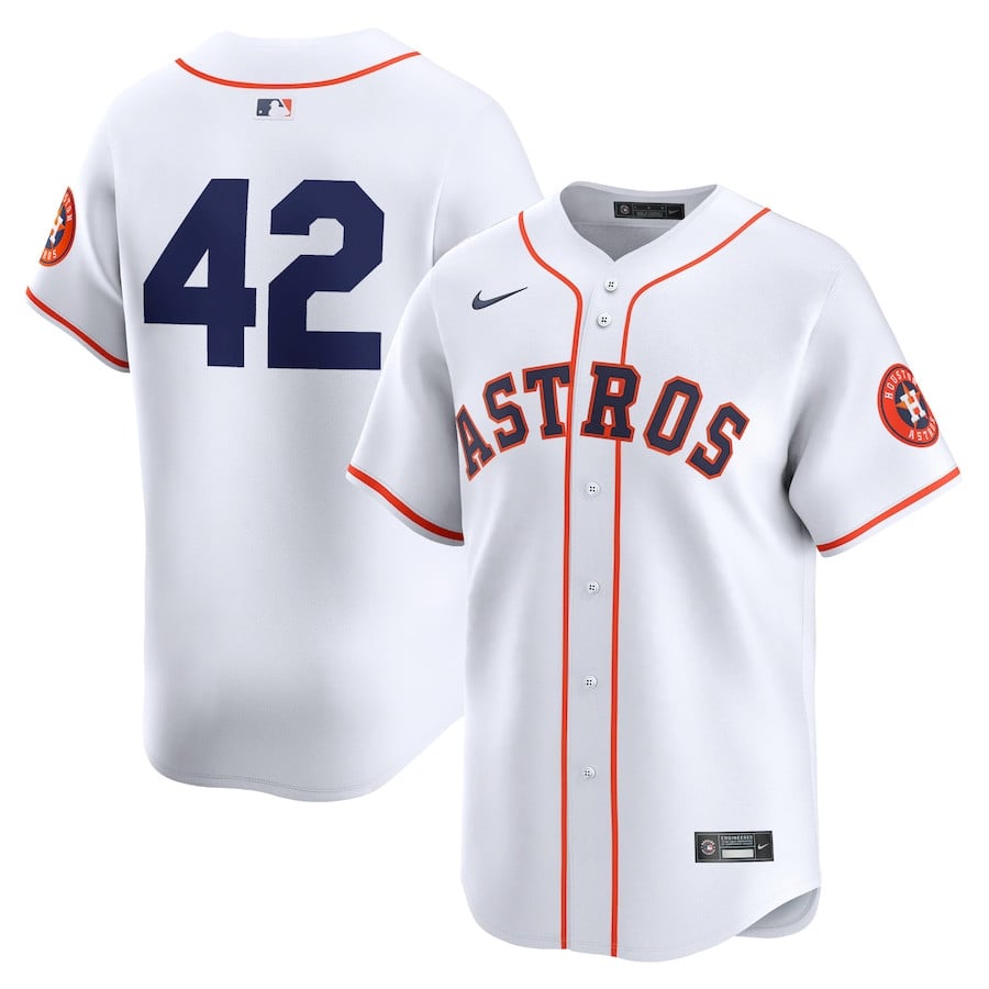 Houston Astros 2024 Jackie Robinson Day Home Men Limited Baseball Jersey - White 