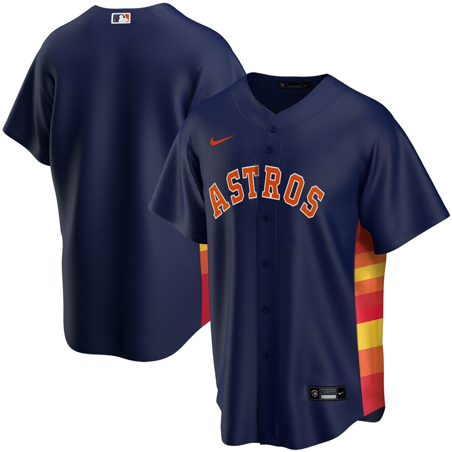 Houston Astros Alternate 2020 Replica Team Baseball Jersey ÃƒÂ¢Ã¢â€šÂ¬Ã¢â‚¬Å“ Navy