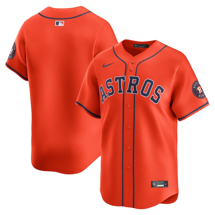 Houston Astros Alternate Limited Men Baseball Jersey - Orange 