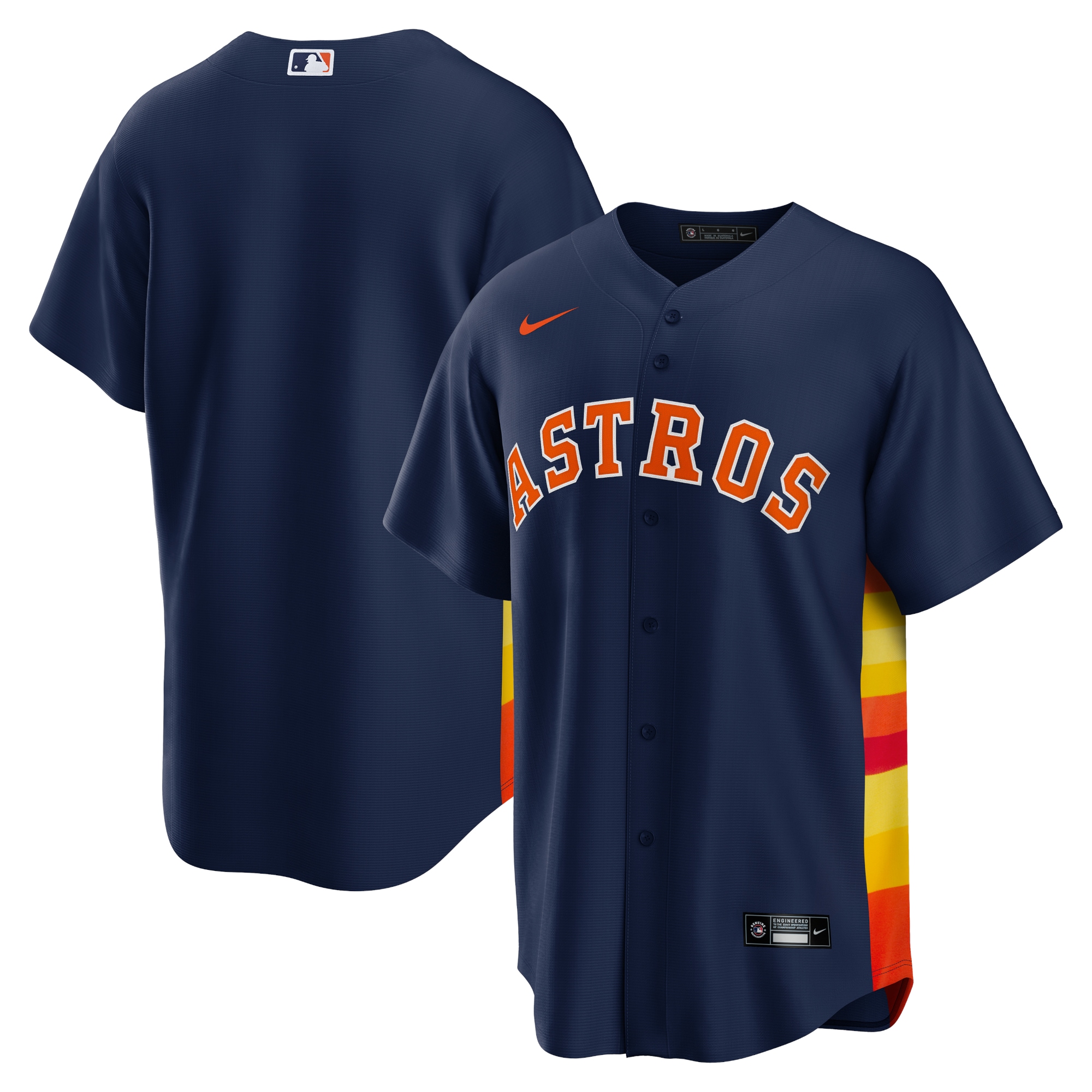 Houston Astros Alternate Replica Team Baseball Jersey - Navy