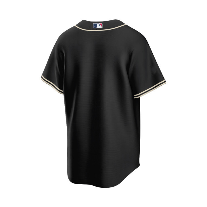 Alternative view of Houston Astros Cactus Jack Men Baseball Jersey Customized - Black