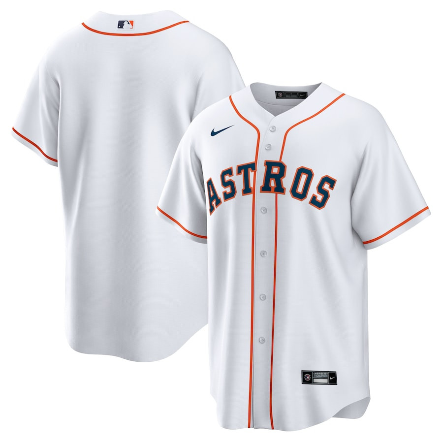 Houston Astros Home Men Baseball Jersey - White