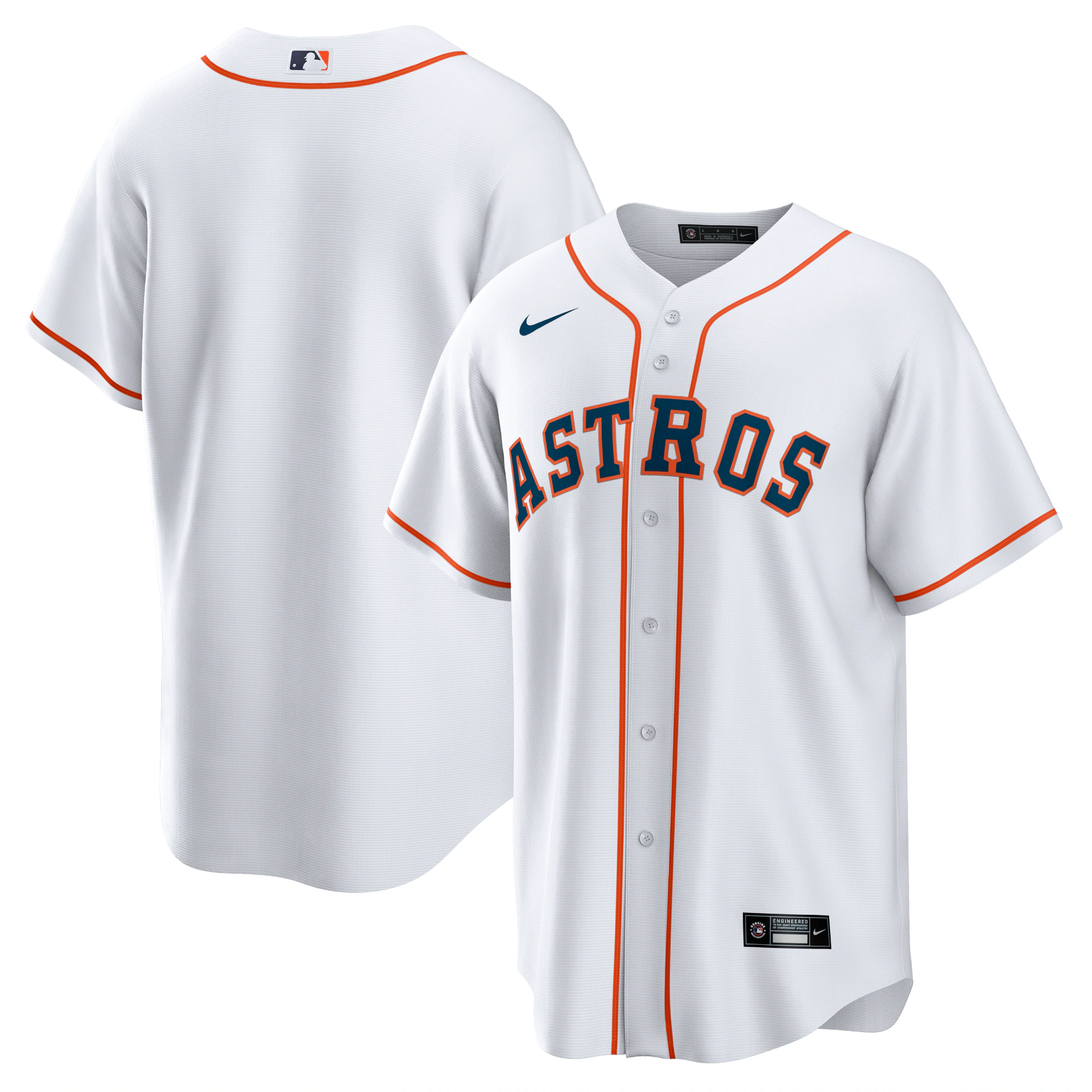 Houston Astros Home Replica Team Baseball Jersey - White