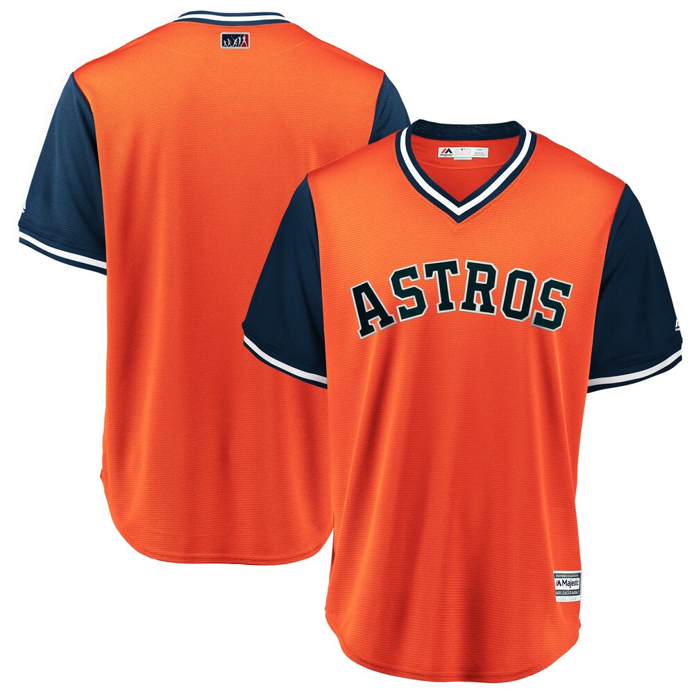 Houston Astros Majestic 2018 Players' Weekend Team Baseball Jersey - Orange/navy