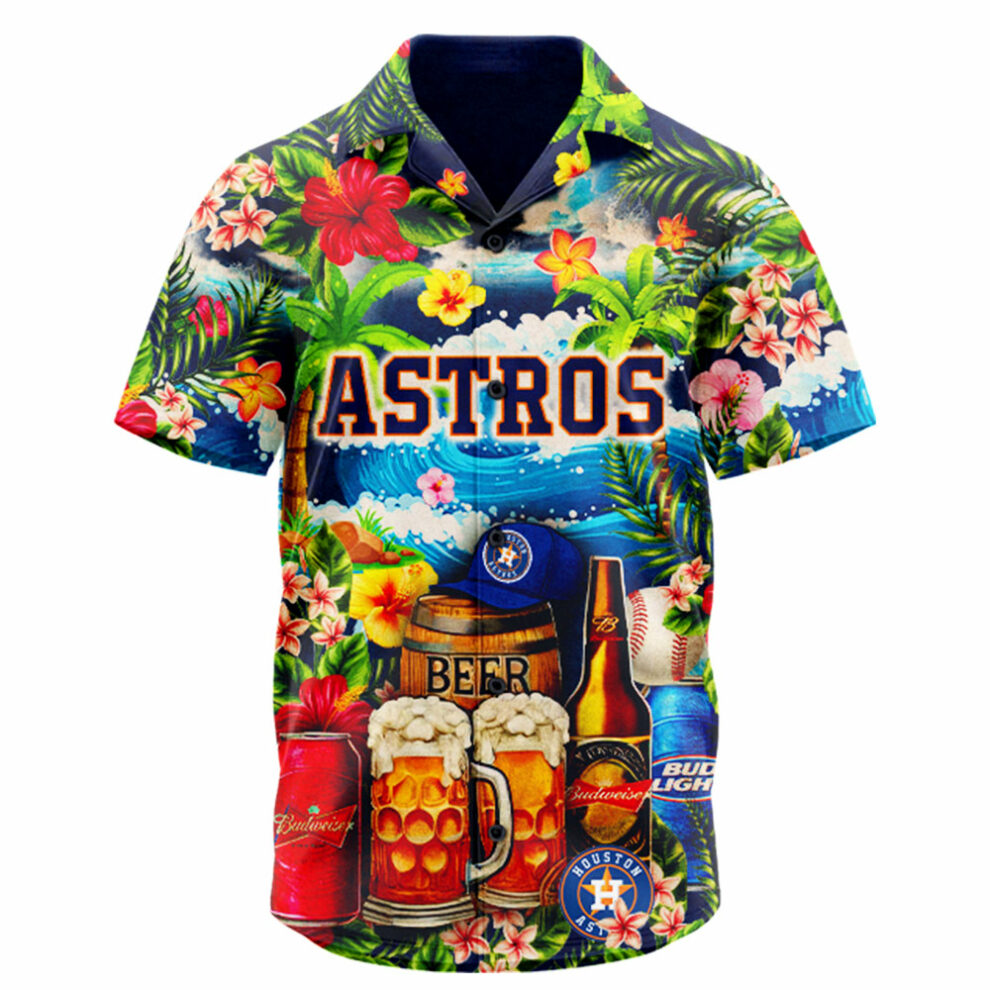 Alternative view of Houston Astros Mlb Hawaiian Shirt Special Edition 2025 Custom Baseball Jersey