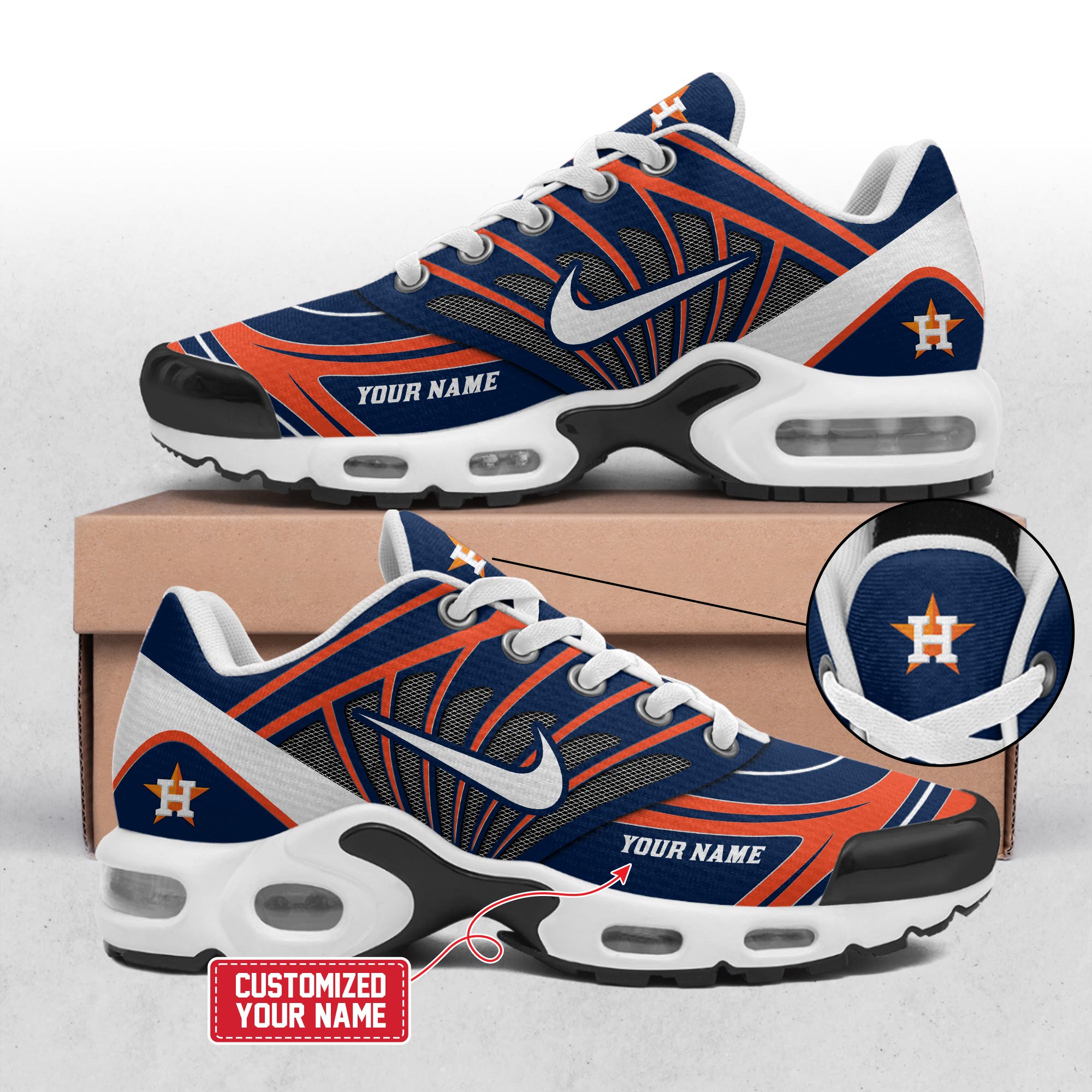 Houston Astros Mlb X Air Max Plus Shoes Nike 2 Custom Name Custom Baseball Jersey
