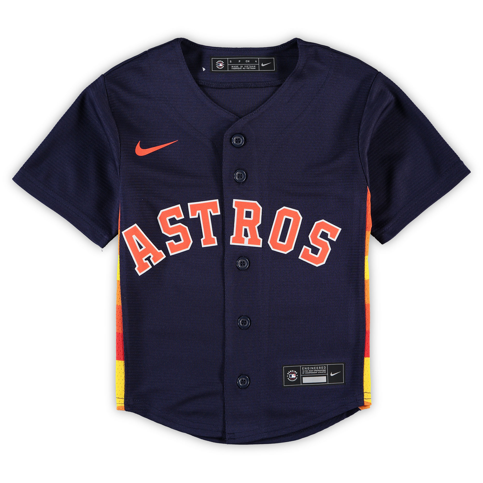 Houston Astros Preschool Alternate Replica Team Baseball Jersey - Navy