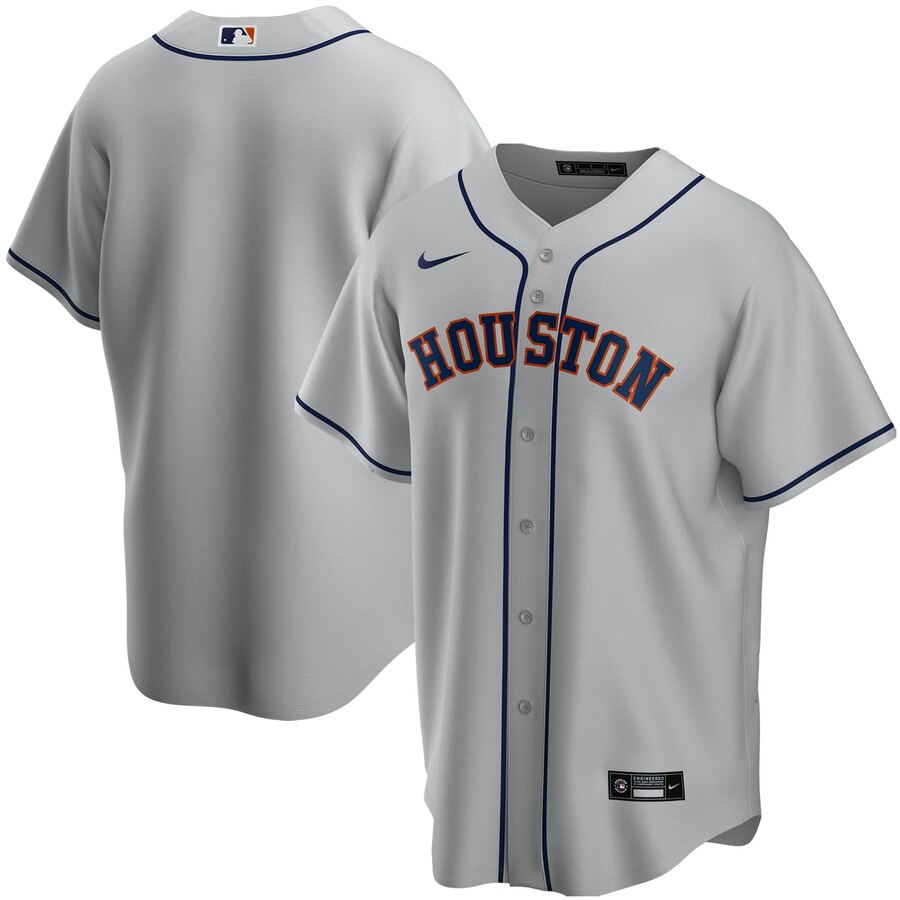 Houston Astros Road 2020 Replica Team Baseball Jersey ÃƒÂ¢Ã¢â€šÂ¬Ã¢â‚¬Å“ Gray