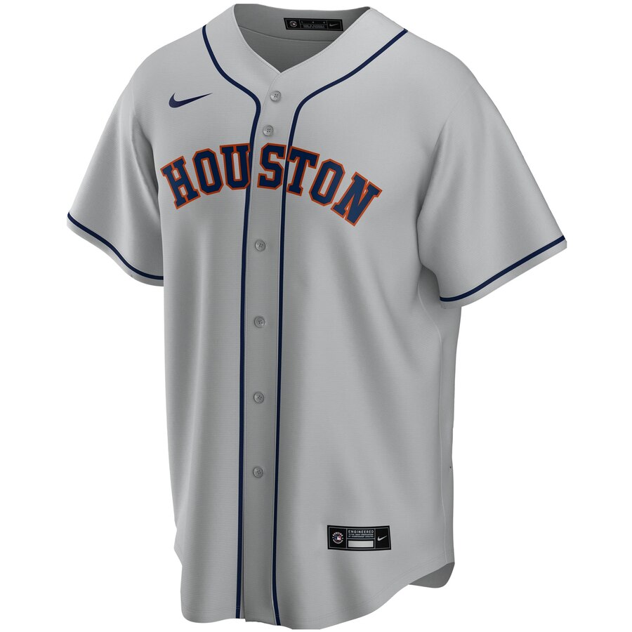 Alternative view of Houston Astros Road 2020 Replica Team Baseball Jersey ÃƒÂ¢Ã¢â€šÂ¬Ã¢â‚¬Å“ Gray