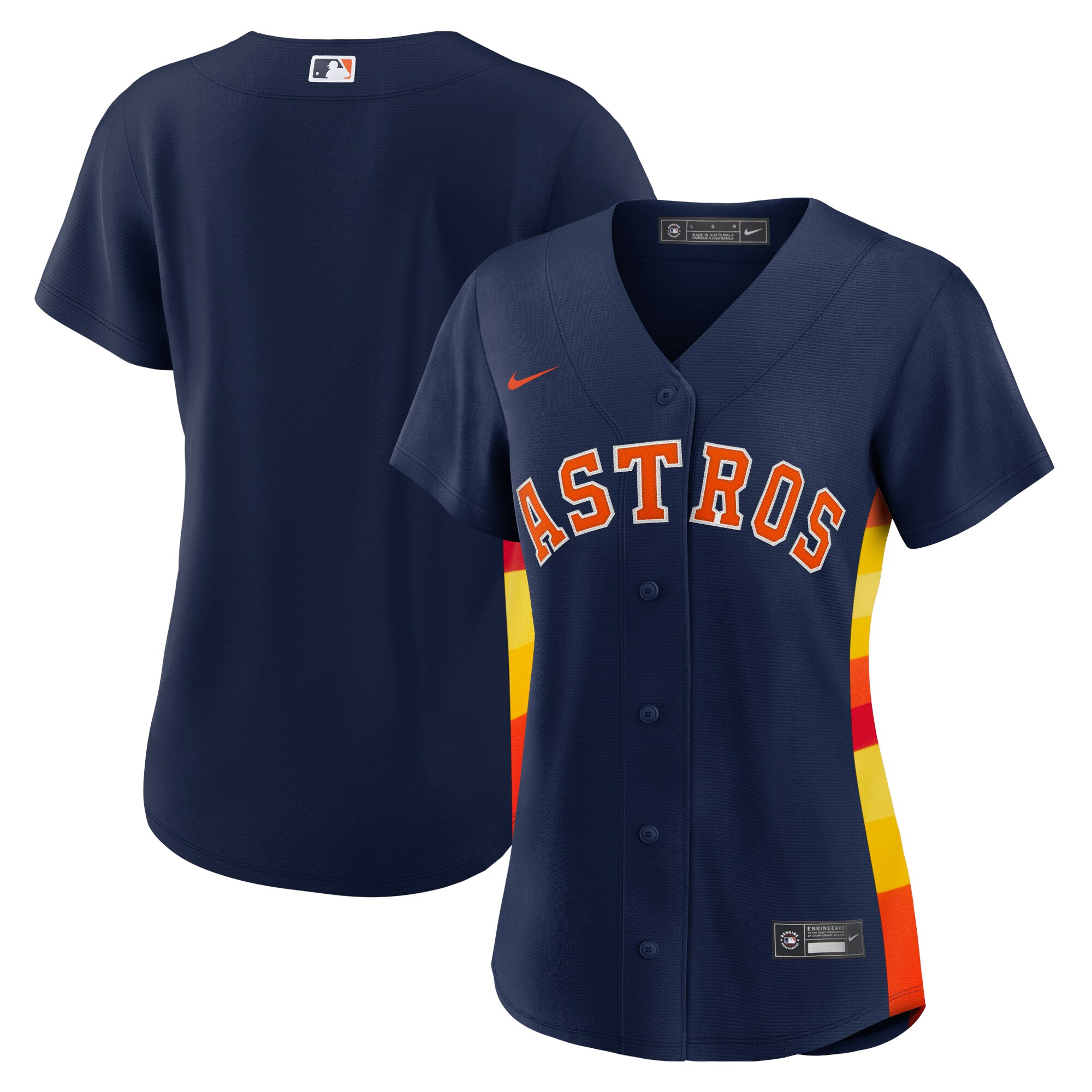 Houston Astros Women's Alternate Replica Team Baseball Jersey - Navy