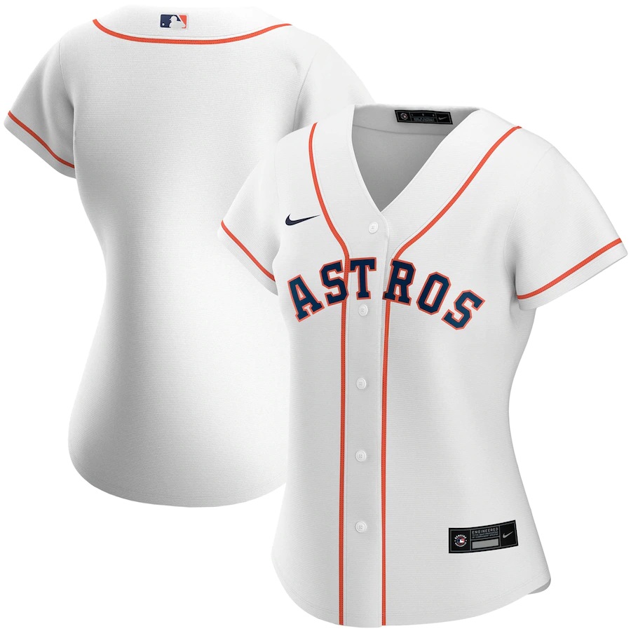 Houston Astros Women's Home 2020 Replica Team Baseball Jersey ÃƒÂ¢Ã¢â€šÂ¬Ã¢â‚¬Å“ White