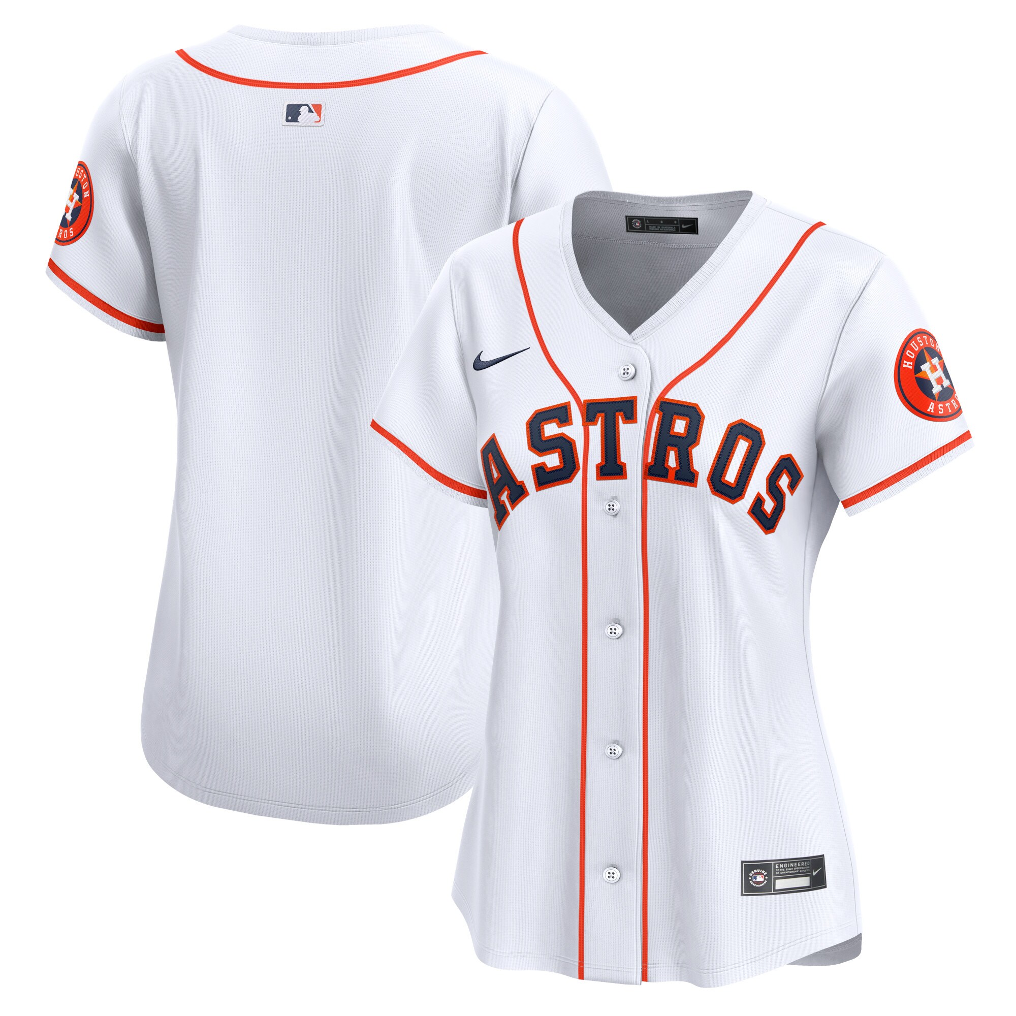 Houston Astros Women's Home Limited Baseball Jersey - White