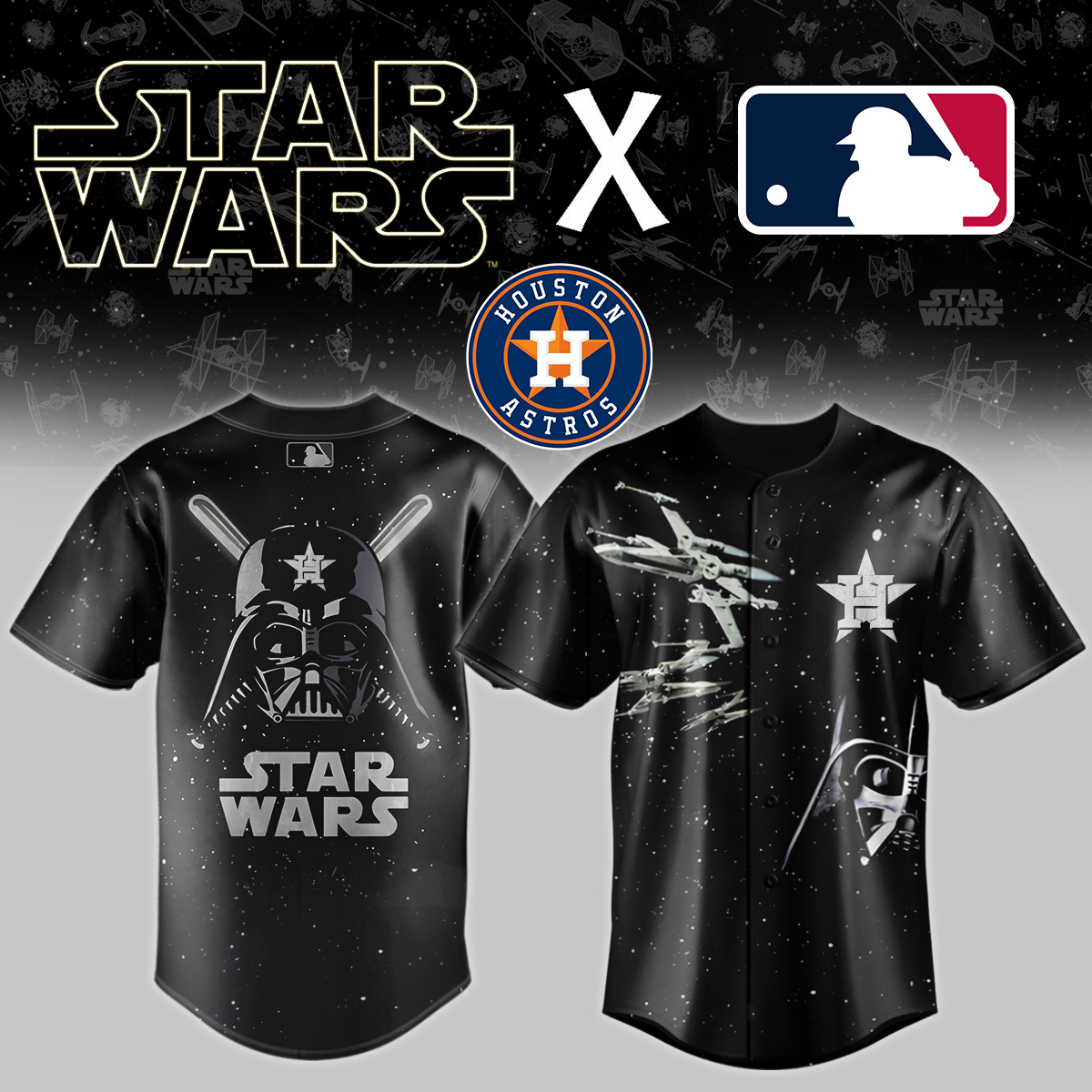 Houston Astros X Star Wars Custom Baseball Jersey