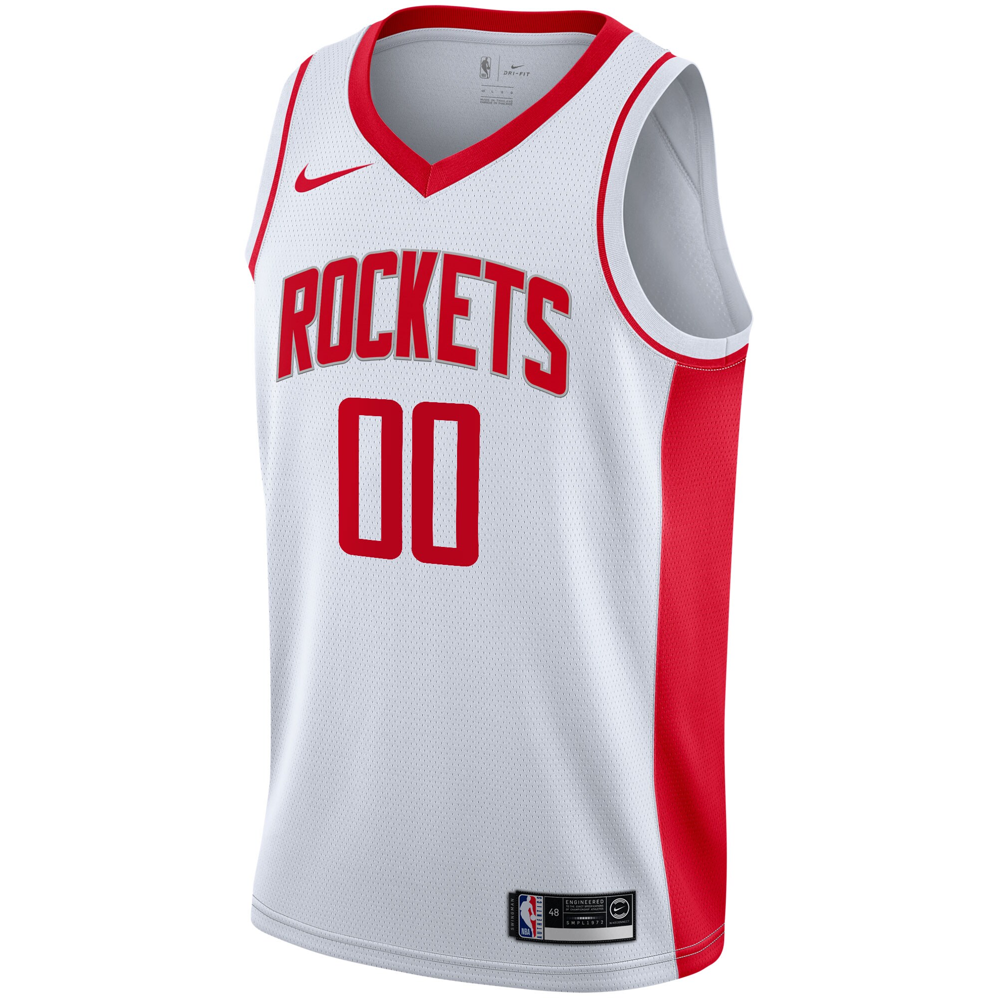 Alternative view of Houston Rockets 2020/21 Swingman Custom Basketball Jersey - Association Edition - White