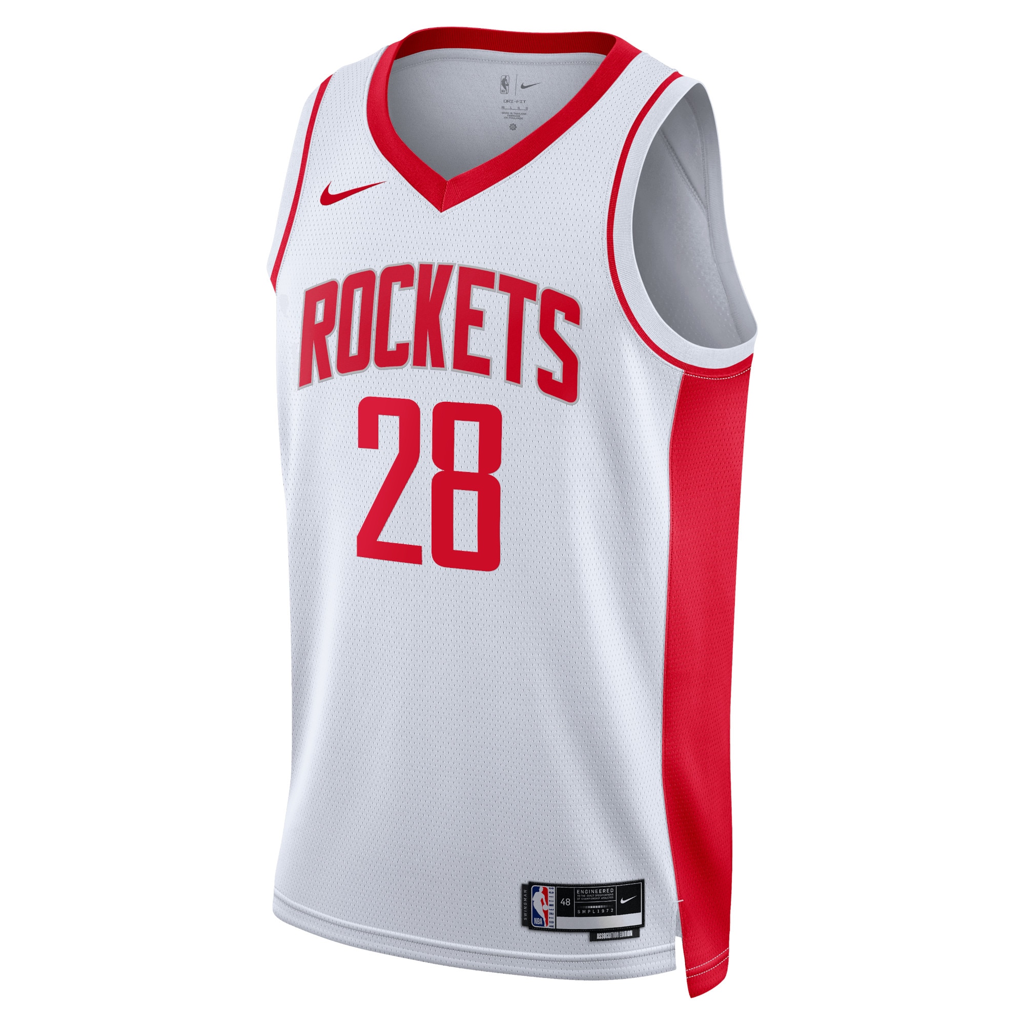 Houston Rockets Association Edition Swingman Basketball Jersey - White - Alperen Sengun - Unisex - JS692 