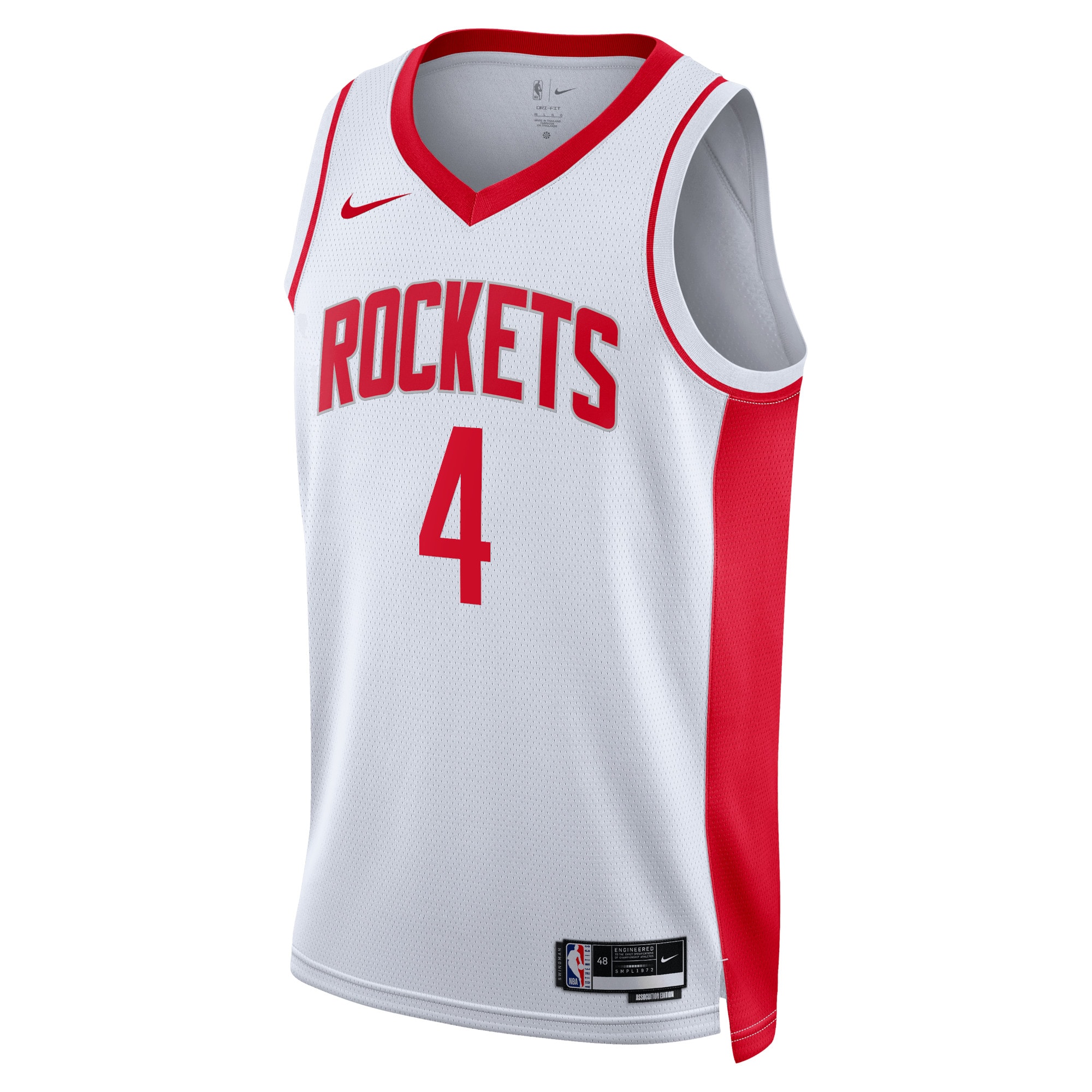 Houston Rockets Association Edition Swingman Basketball Jersey - White - Jalen Green - Unisex - JS123 