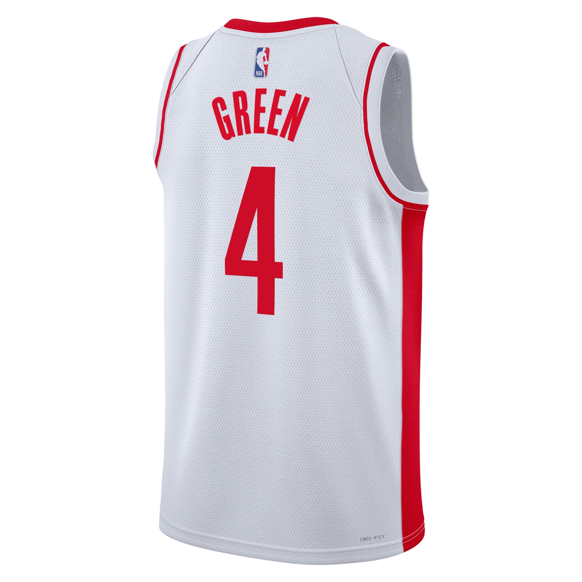 Alternative view of Houston Rockets Association Edition Swingman Basketball Jersey - White - Jalen Green - Unisex - JS123 