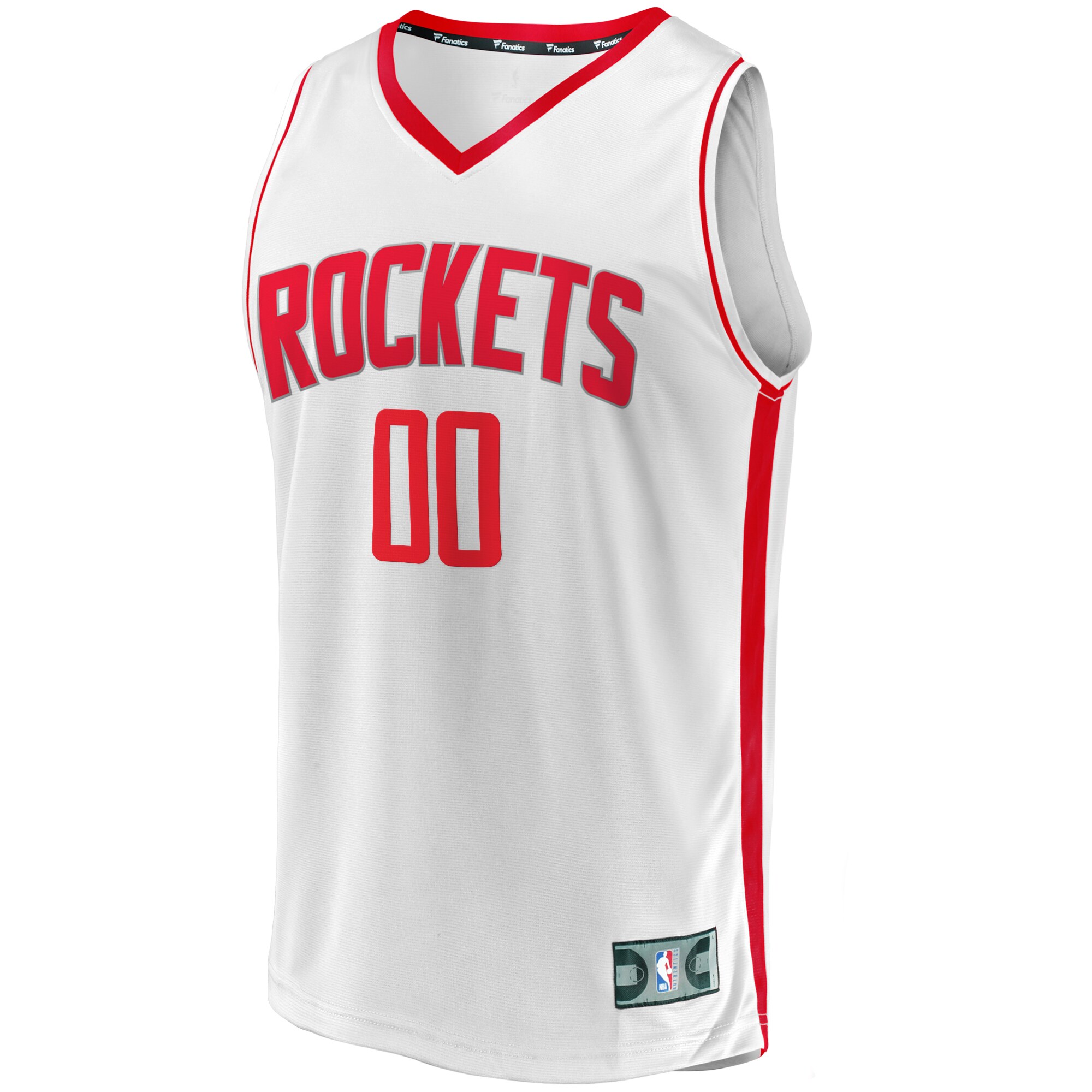 Alternative view of Houston Rockets Fanatics Fast Break Custom Replica Basketball Jersey - Association Edition - White