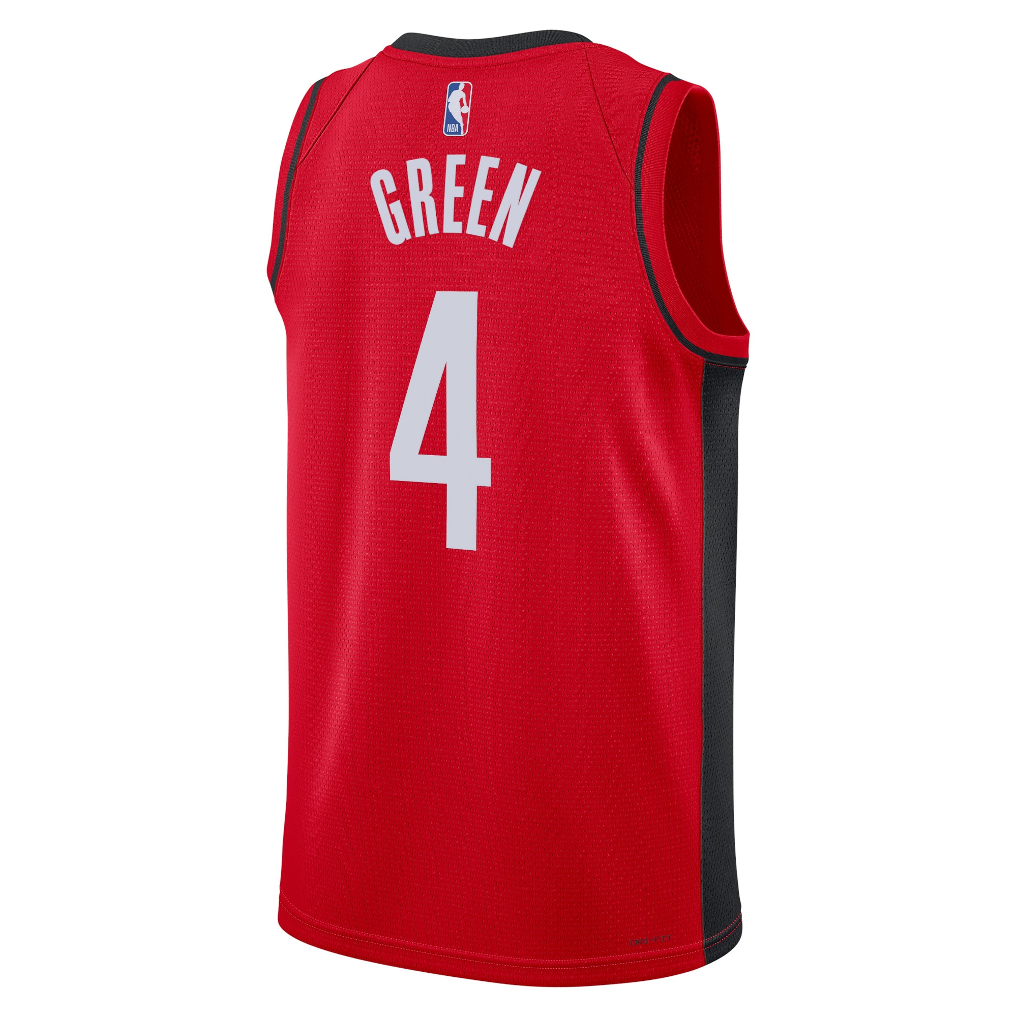 Alternative view of Houston Rockets Icon Edition Swingman Basketball Jersey - Red - Jalen Green - Unisex - JS694 