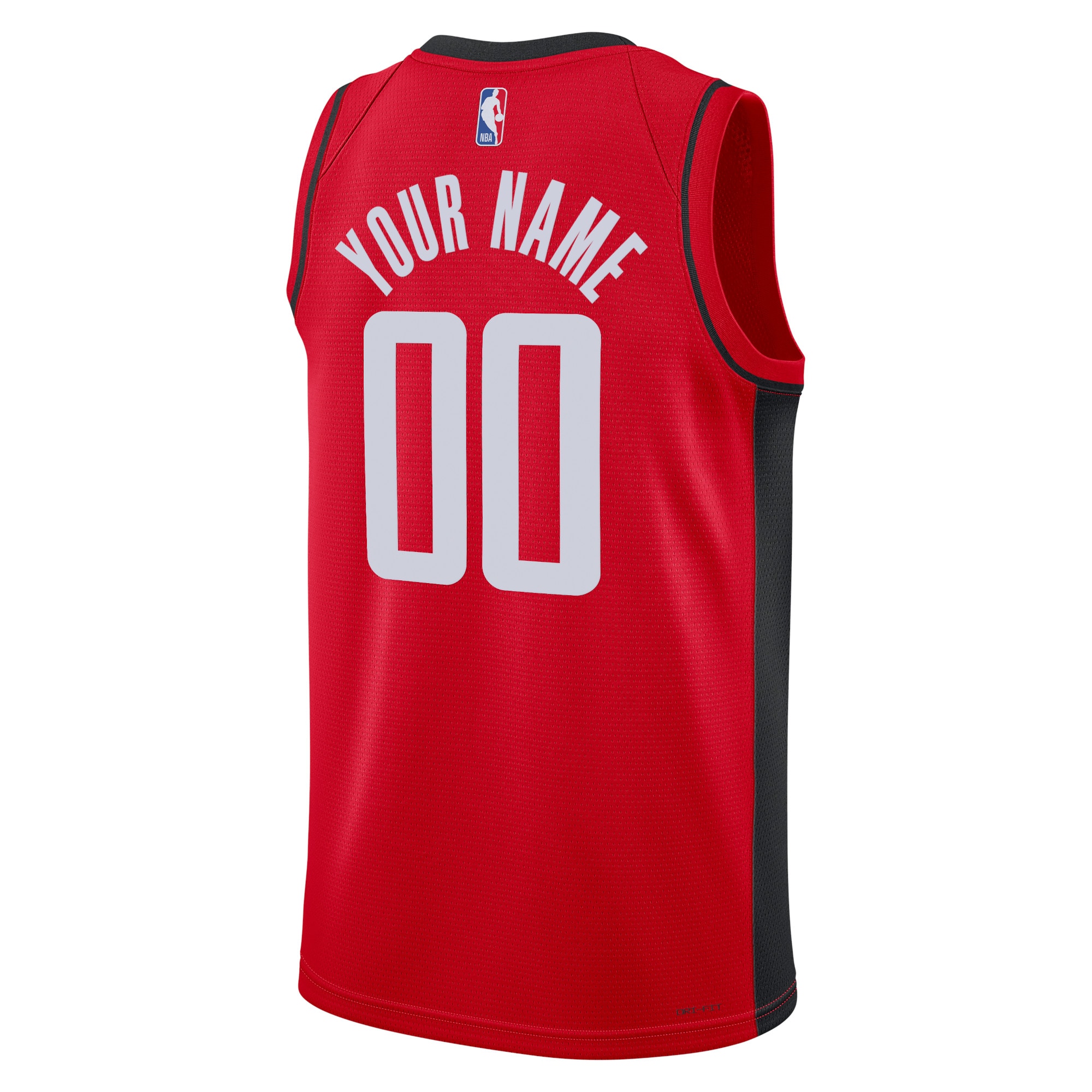 Alternative view of Houston Rockets Icon Swingman Basketball Jersey - Custom - Unisex - JS818 
