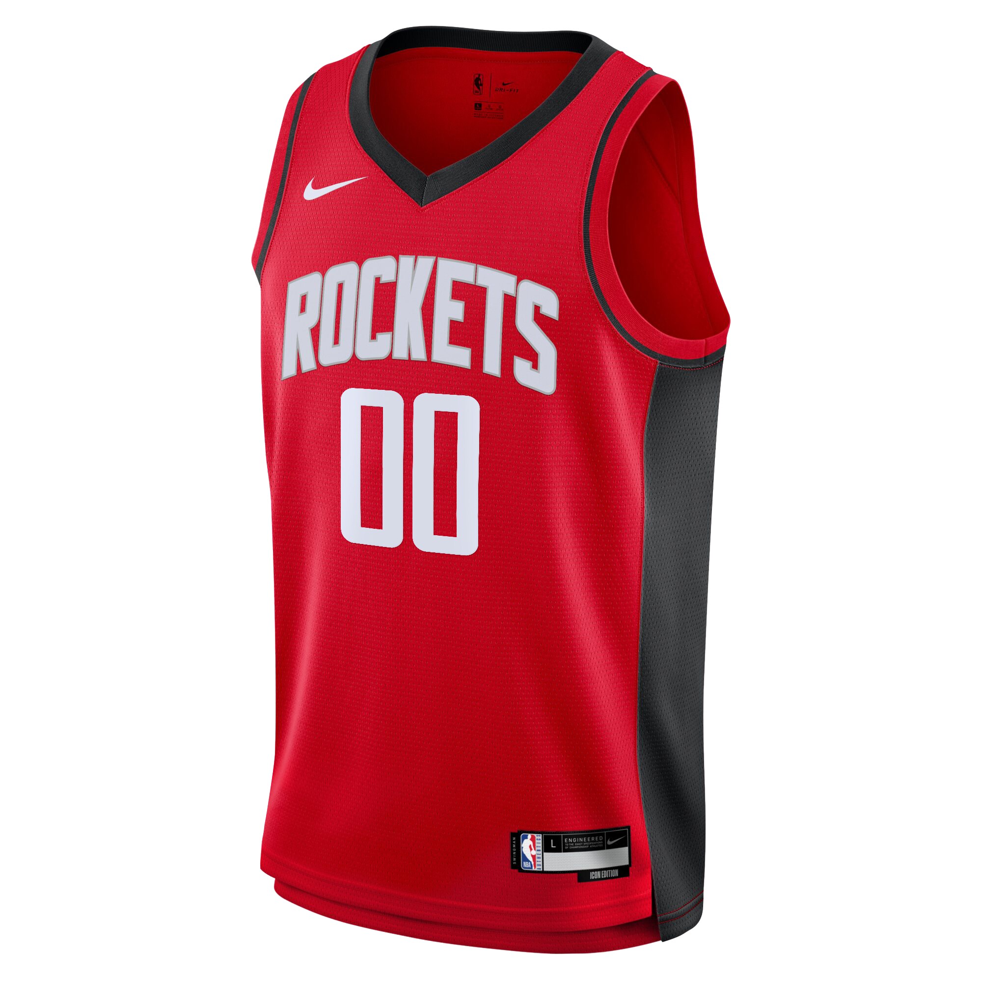 Alternative view of Houston Rockets Icon Swingman Basketball Jersey - Custom - Youth - JS716 