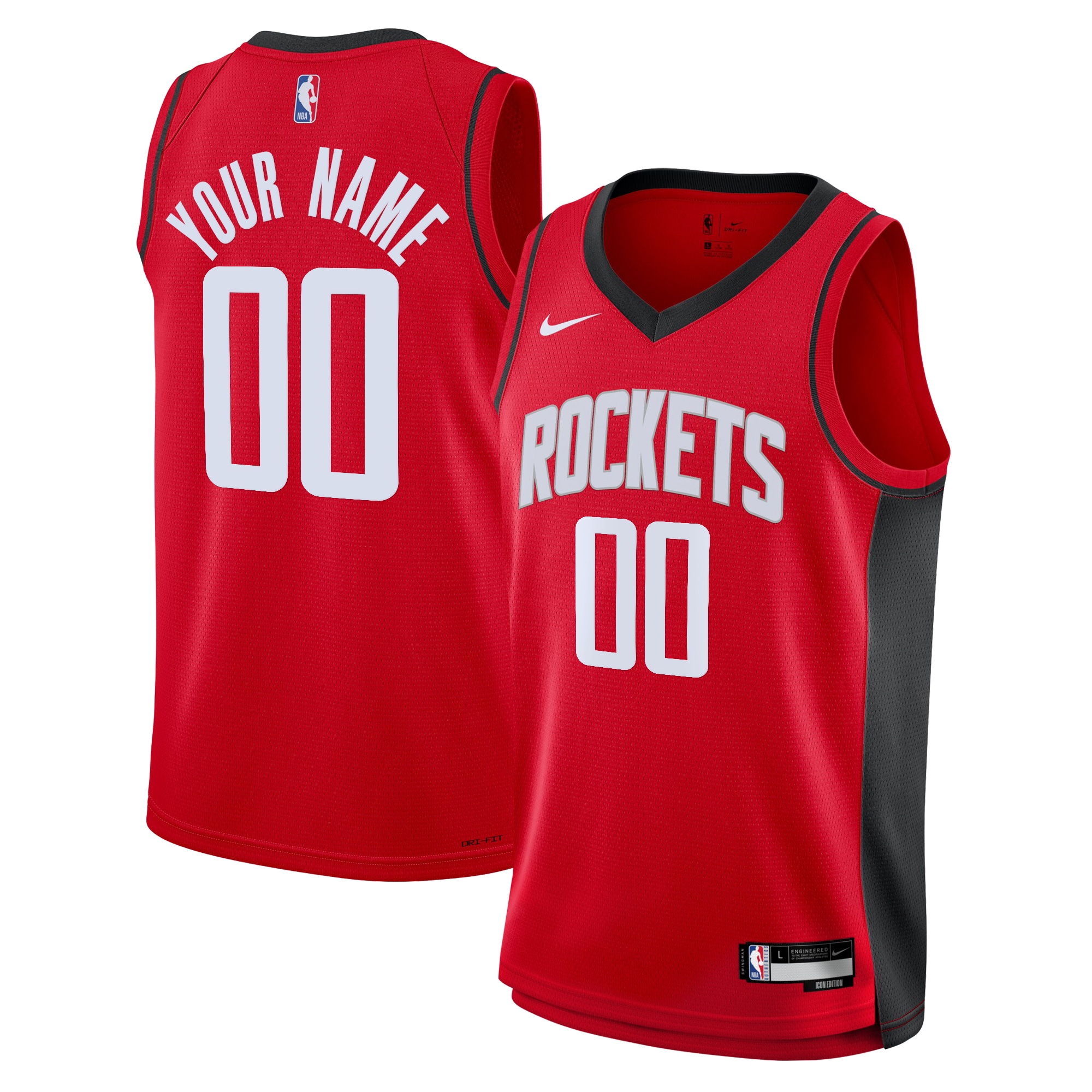 Houston Rockets Icon Swingman Basketball Jersey - Custom - Youth - JS716 