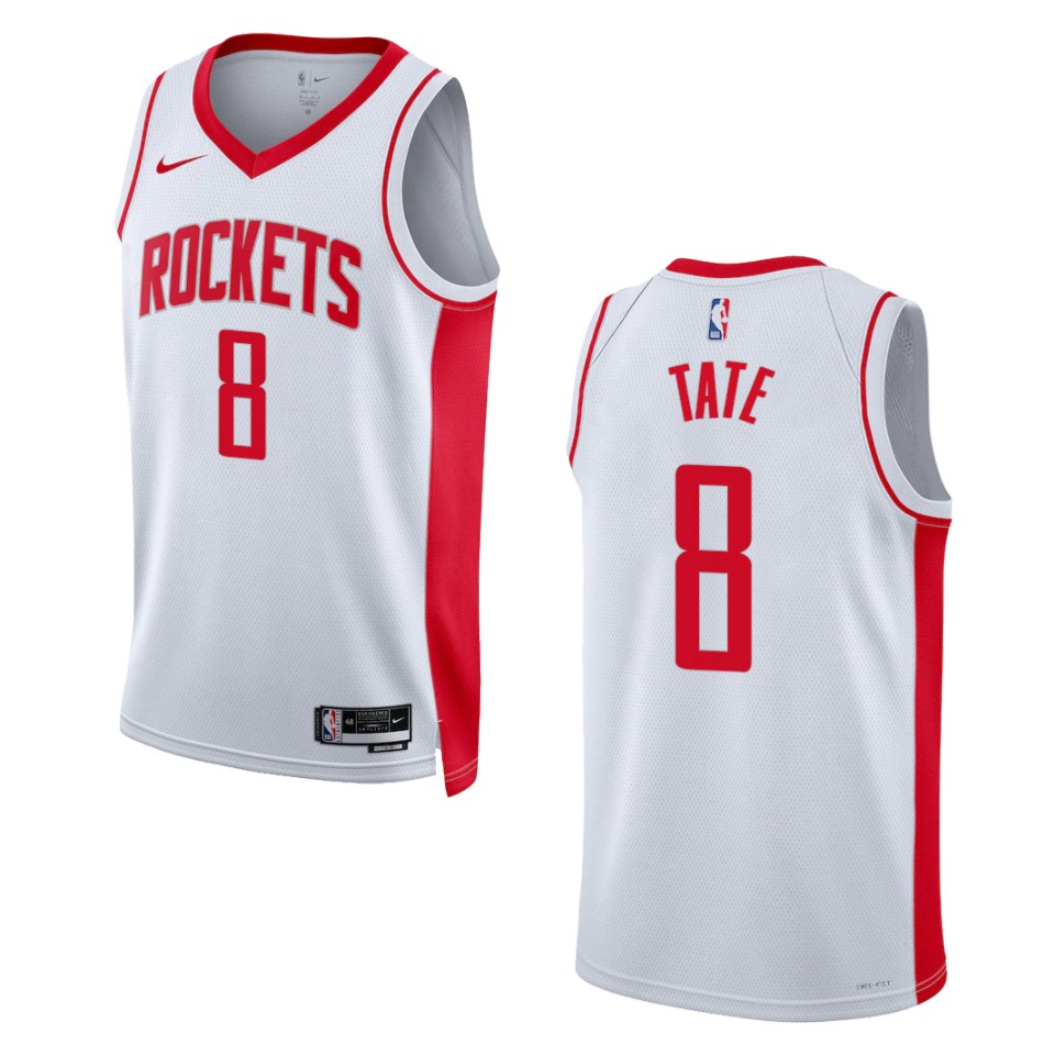 Houston Rockets Jae'sean Tate 2022-23 Association Edition White Swingman Basketball Jersey