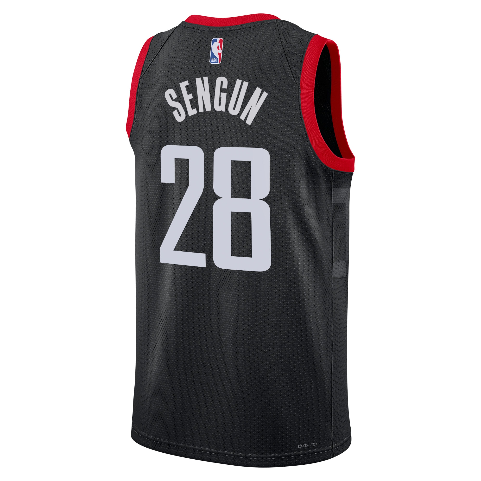 Alternative view of Houston Rockets Jordan Statement Edition Swingman Basketball Jersey - Black - Alperen Sengun - Unisex - JS744 