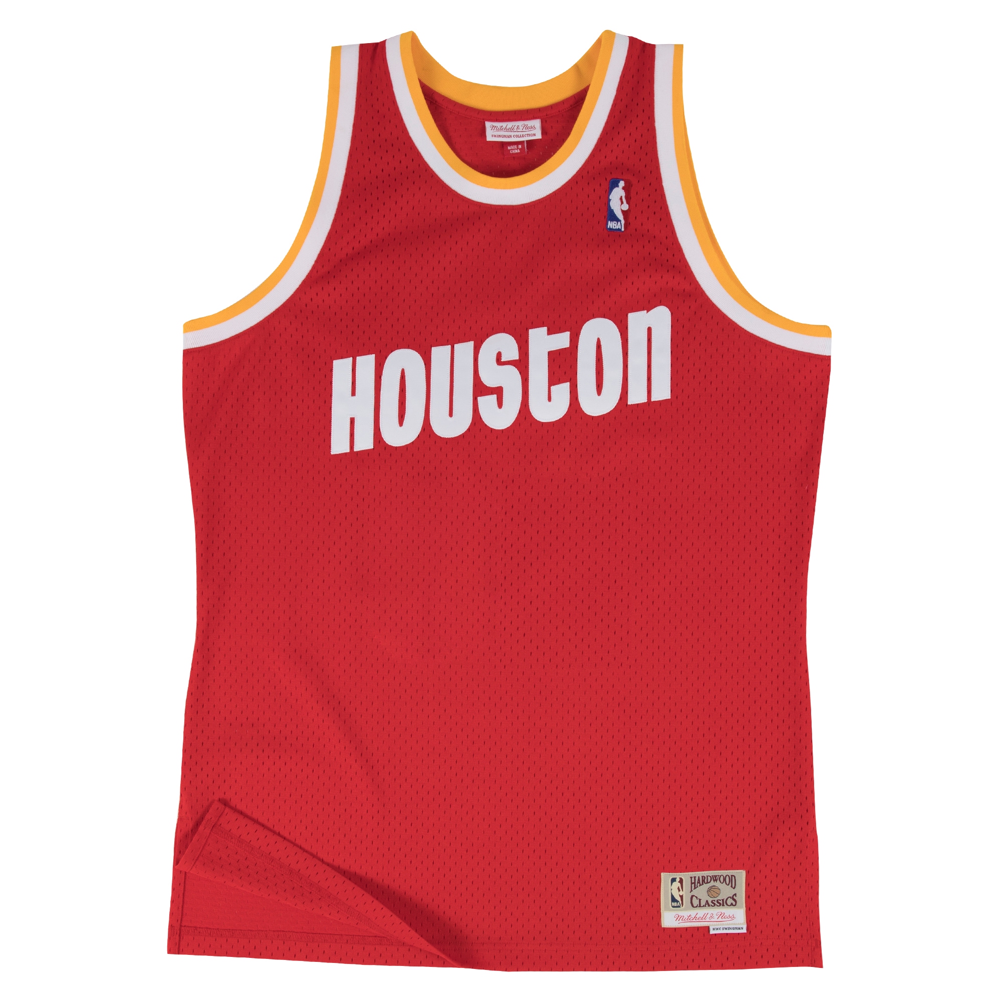 Alternative view of Houston Rockets Mitchell & Ness 1996-97 Hardwood Classics Swingman Basketball Jersey - Red