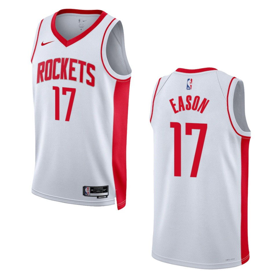Houston Rockets Tari Eason 2022-23 Association Edition White Swingman Basketball Jersey