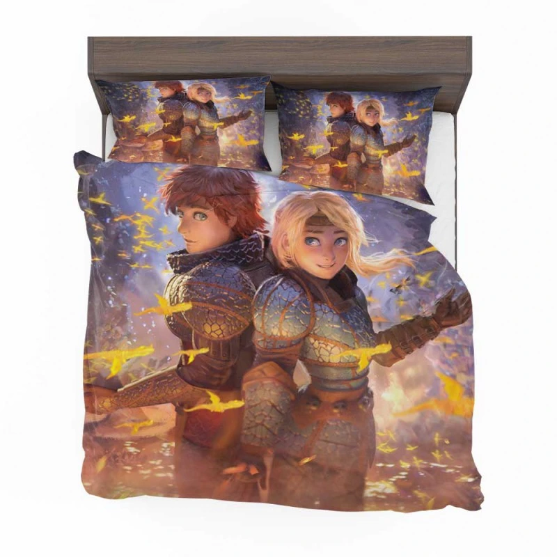 Alternative view of How To Train Your Dragon The Hidden World Movie Bedding Set - Custom Bedding Set