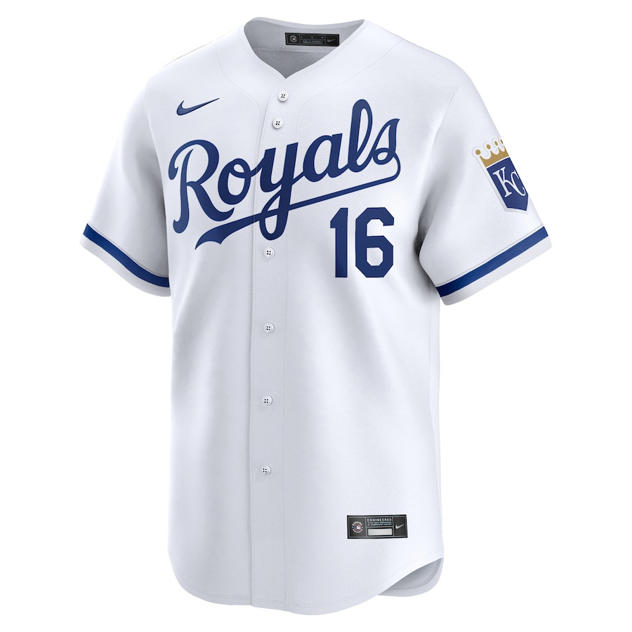 Alternative view of Hunter Renfroe 16 Kansas City Royals Home Limited Men Baseball Jersey - White 