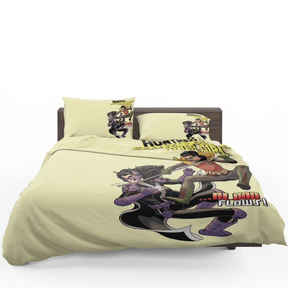 Huntress Worlds Finest Robin DC Comics Bedding Set - Custom Bedding Set