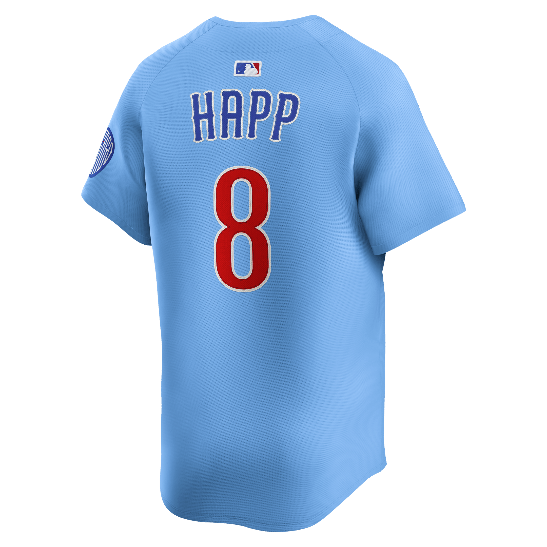 Alternative view of Ian Happ 8 Chicago Cubs Limited Alternate 2 Men Baseball Jersey - Baby Blue